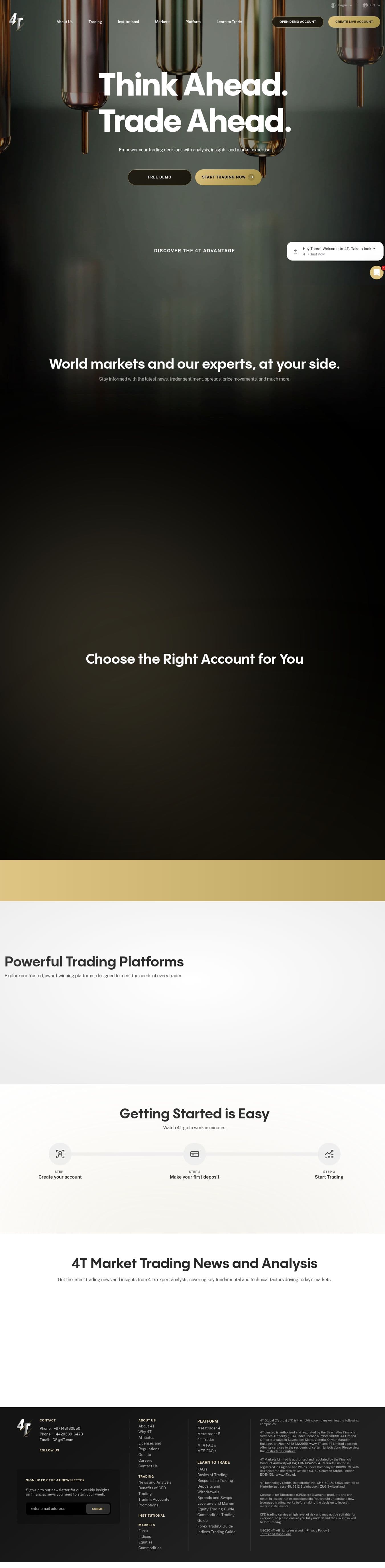 Homepage of 4t.com as we captured it