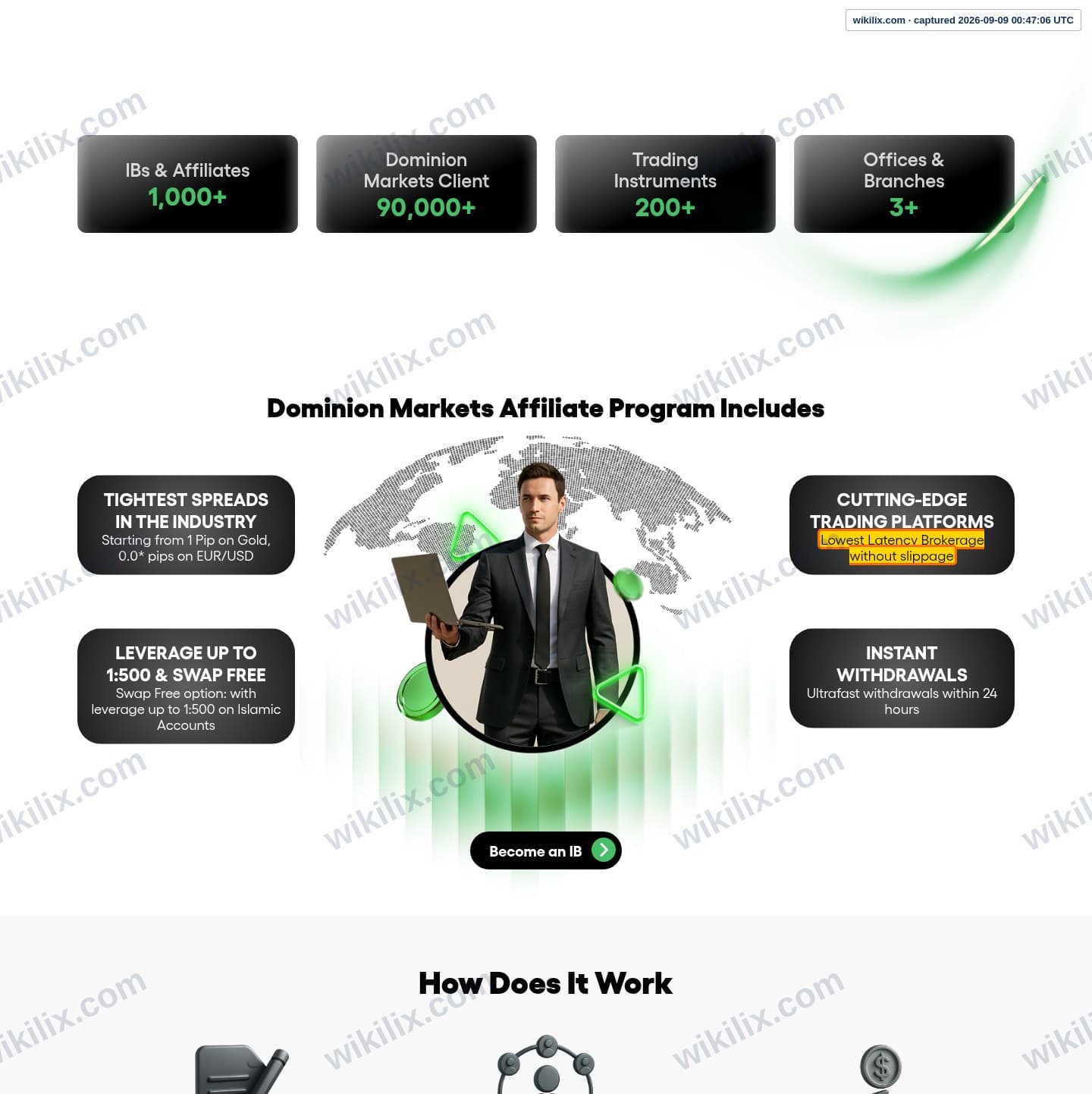 Our full page screenshot of the page that makes this promise, on DOMINION MARKETS's site dominionmarkets.com, taken on Sep 9, 2026. The quoted words are marked in the image.