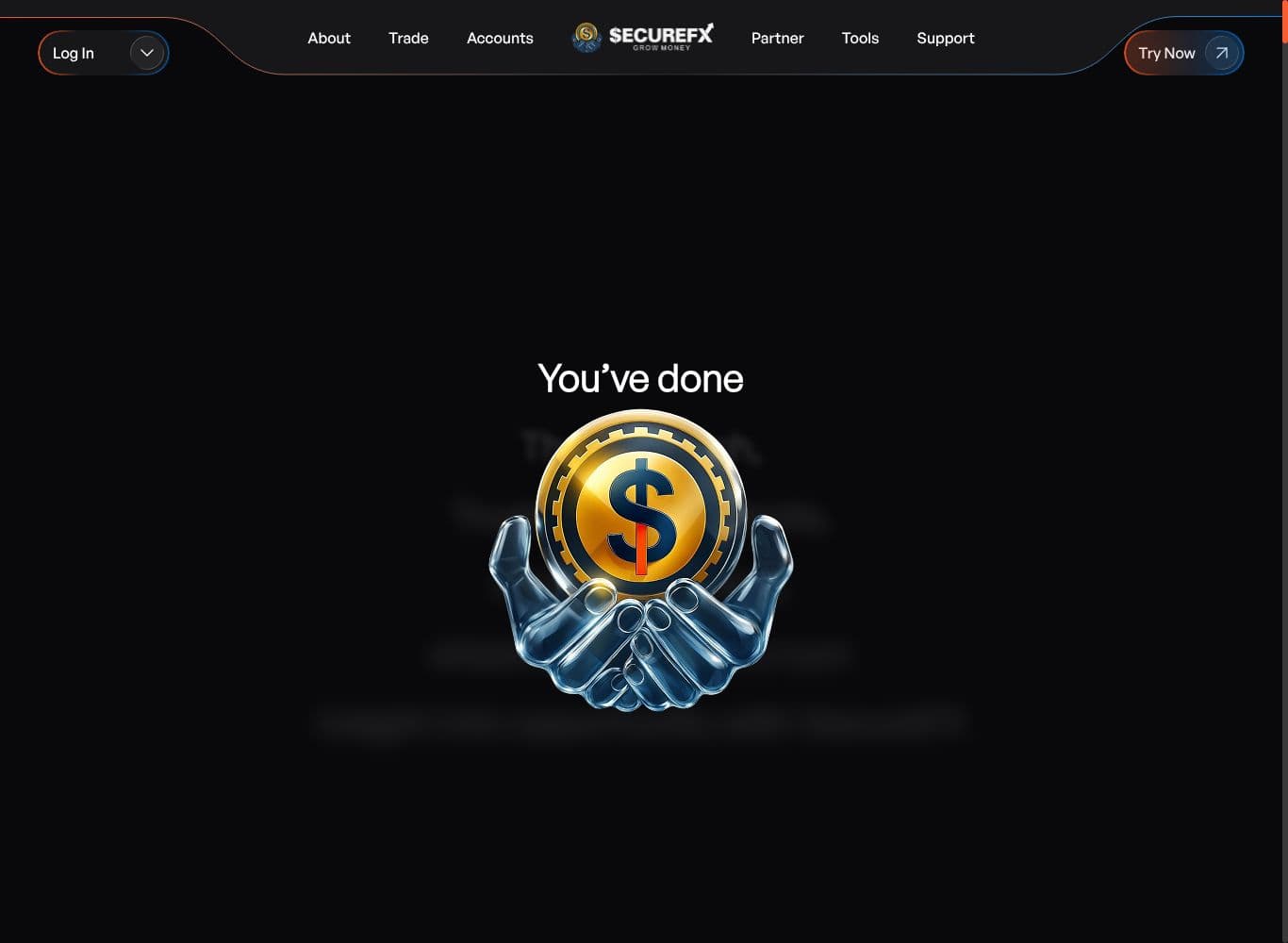 Homepage of securefx.net as we captured it