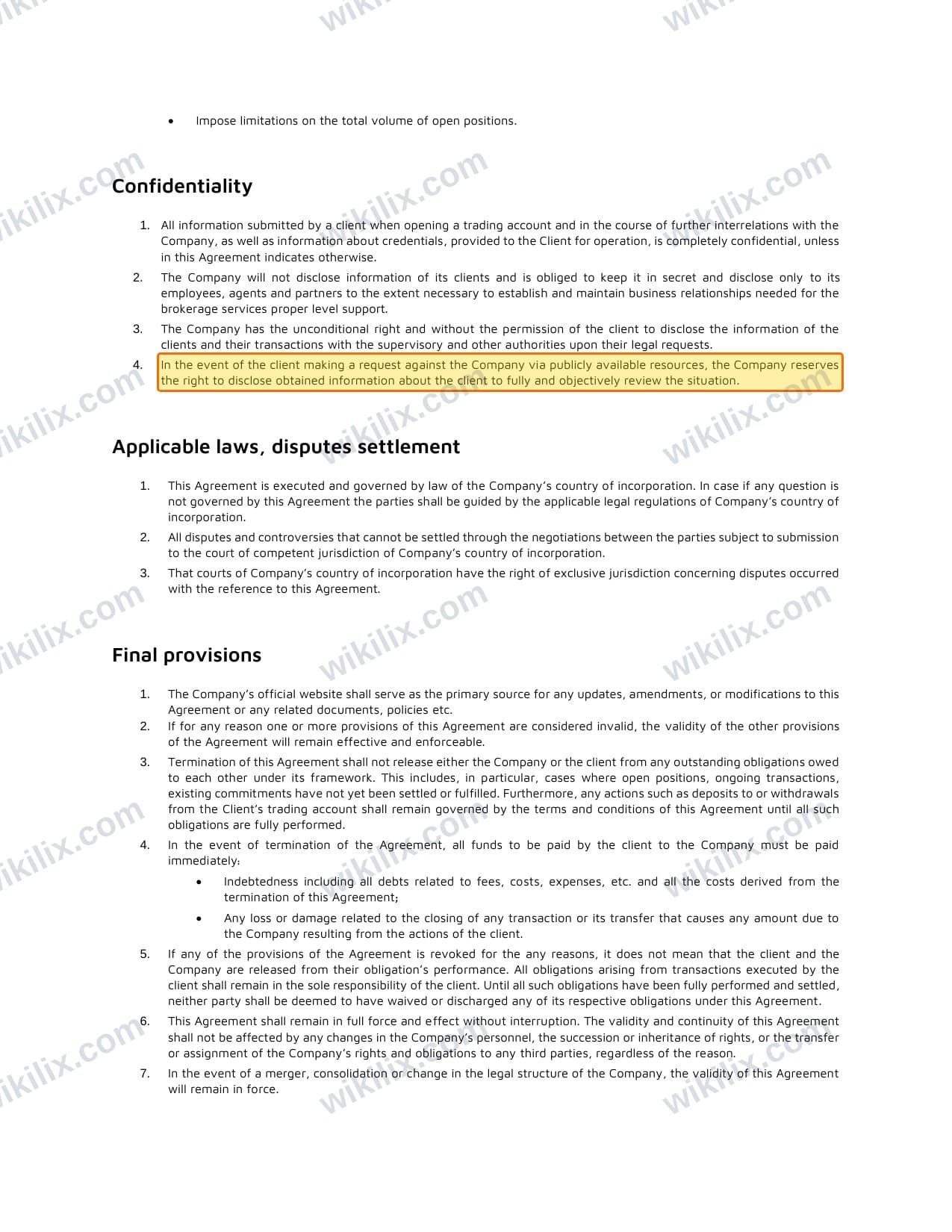 Our full page screenshot of the page this clause sits on, on METAGOLD's site fxmetagold.com, taken on Sep 14, 2026. The quoted words are marked in the image.