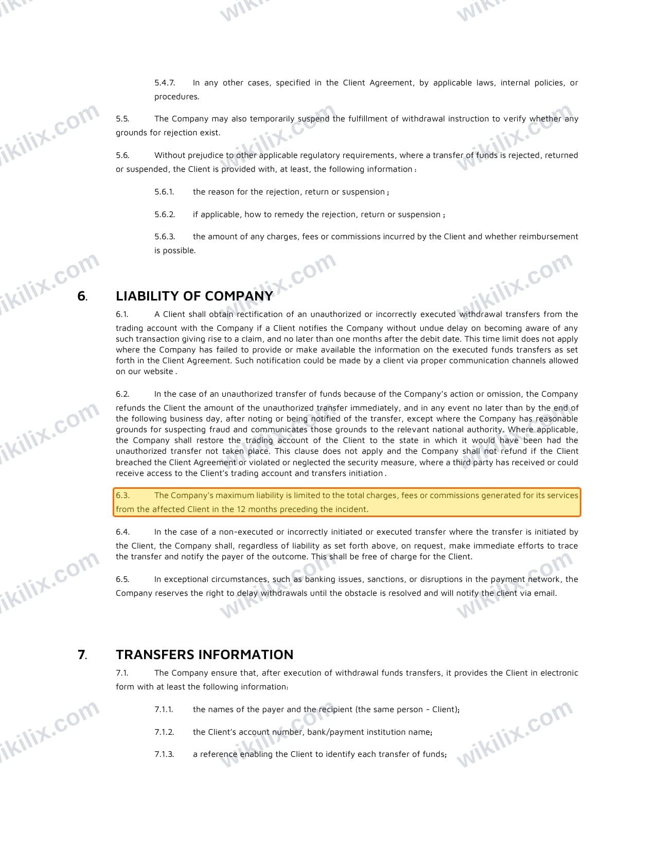 Our full page screenshot of the page this clause sits on, on METAGOLD's site fxmetagold.com, taken on Sep 14, 2026. The quoted words are marked in the image.
