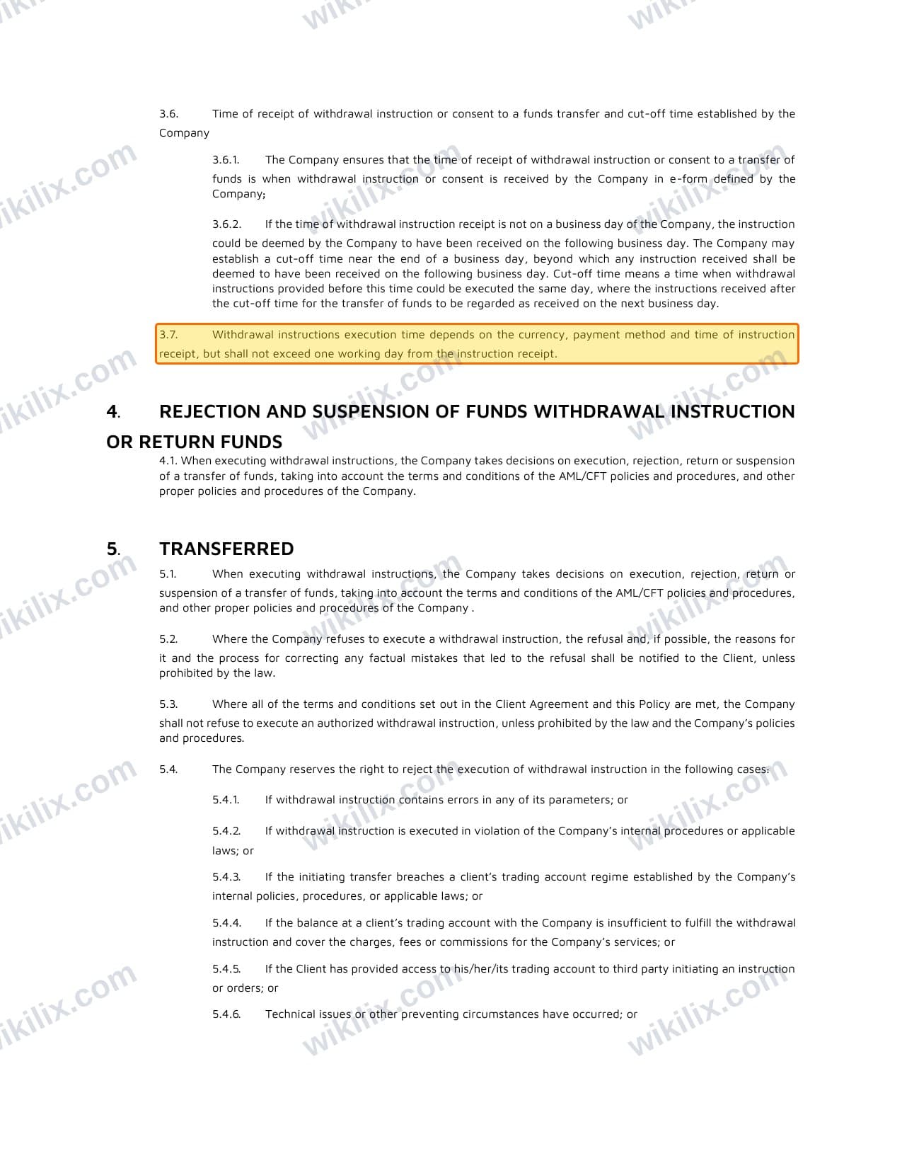 Our full page screenshot of the page this clause sits on, on METAGOLD's site fxmetagold.com, taken on Sep 14, 2026. The quoted words are marked in the image.