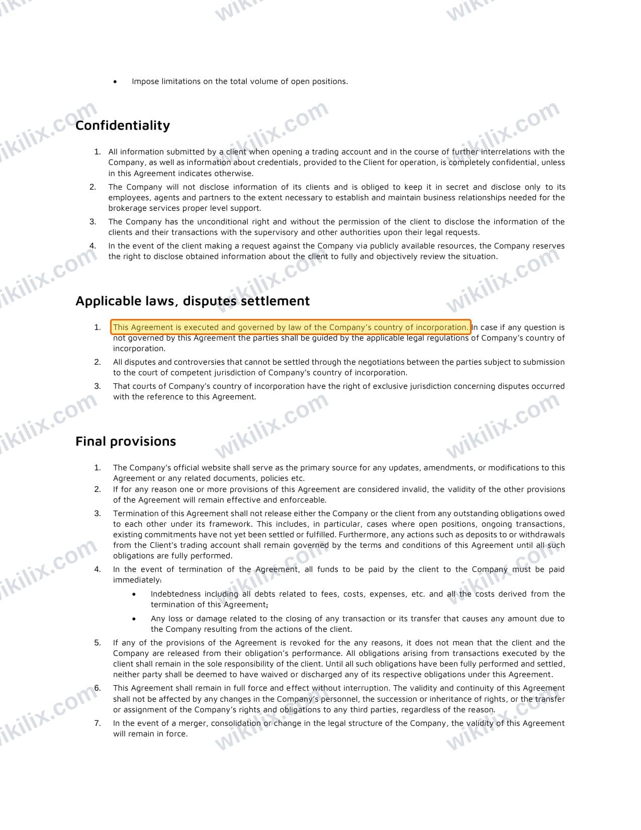 Our full page screenshot of the page this clause sits on, on METAGOLD's site fxmetagold.com, taken on Sep 14, 2026. The quoted words are marked in the image.
