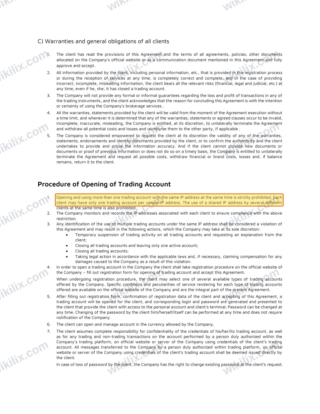 Our full page screenshot of the page this clause sits on, on METAGOLD's site fxmetagold.com, taken on Sep 14, 2026. The quoted words are marked in the image.