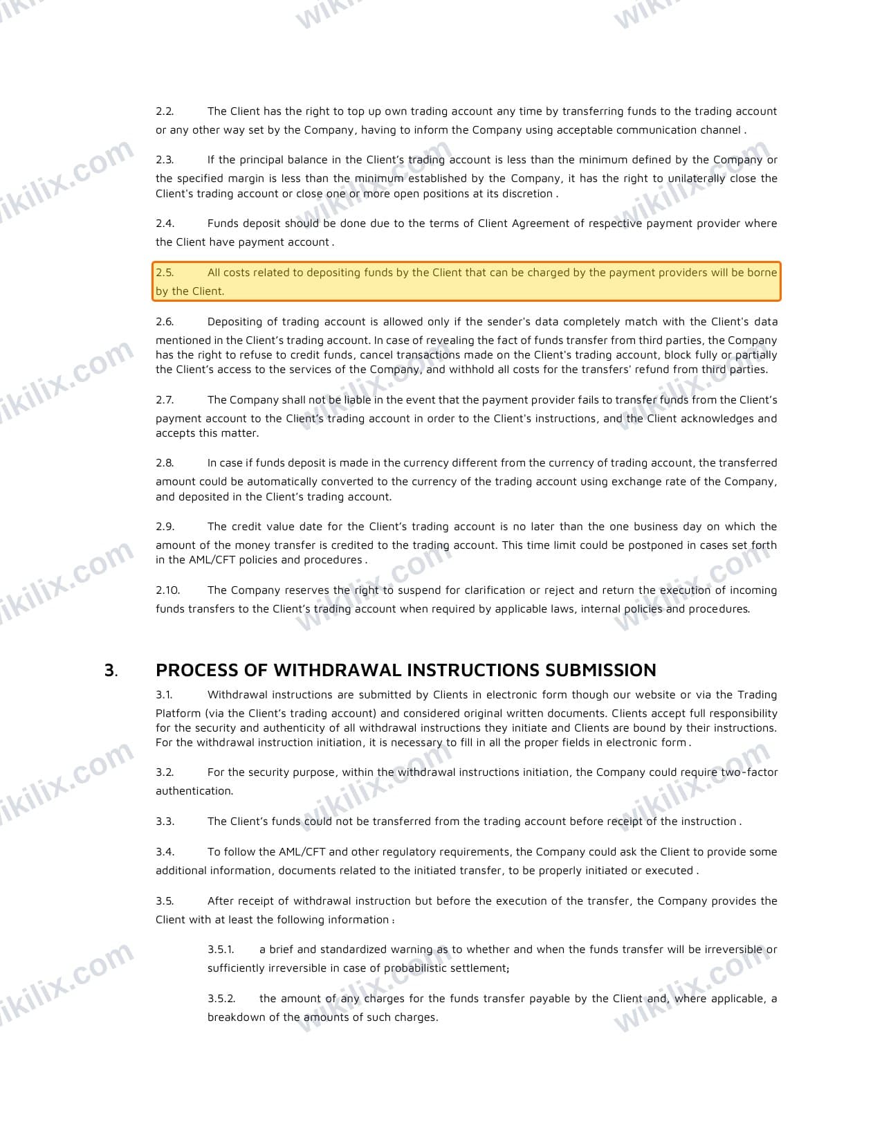 Our full page screenshot of the page this clause sits on, on METAGOLD's site fxmetagold.com, taken on Sep 14, 2026. The quoted words are marked in the image.