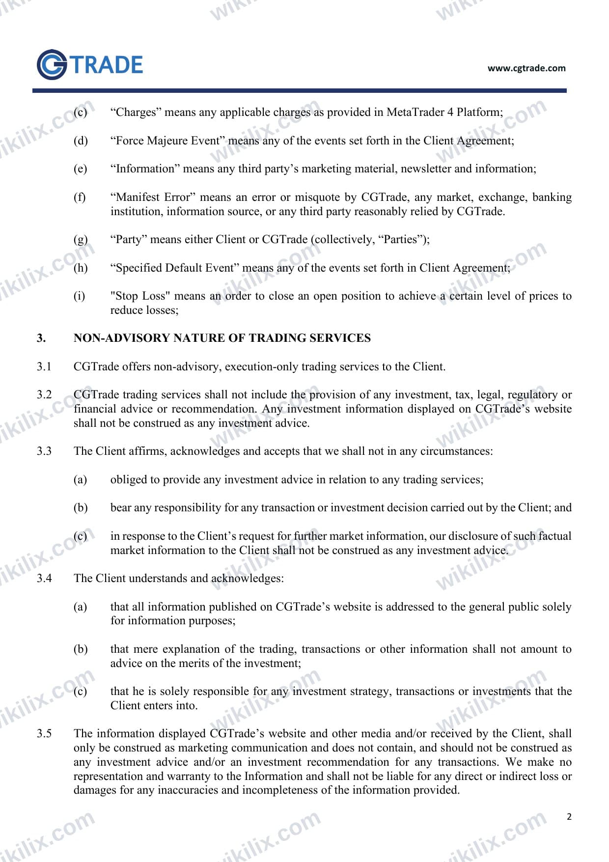 Our full page screenshot of the page this quotation was taken from, on CG FINTECH's site cgtrademu.com, taken on Sep 9, 2026. The quoted words are not marked in the image.