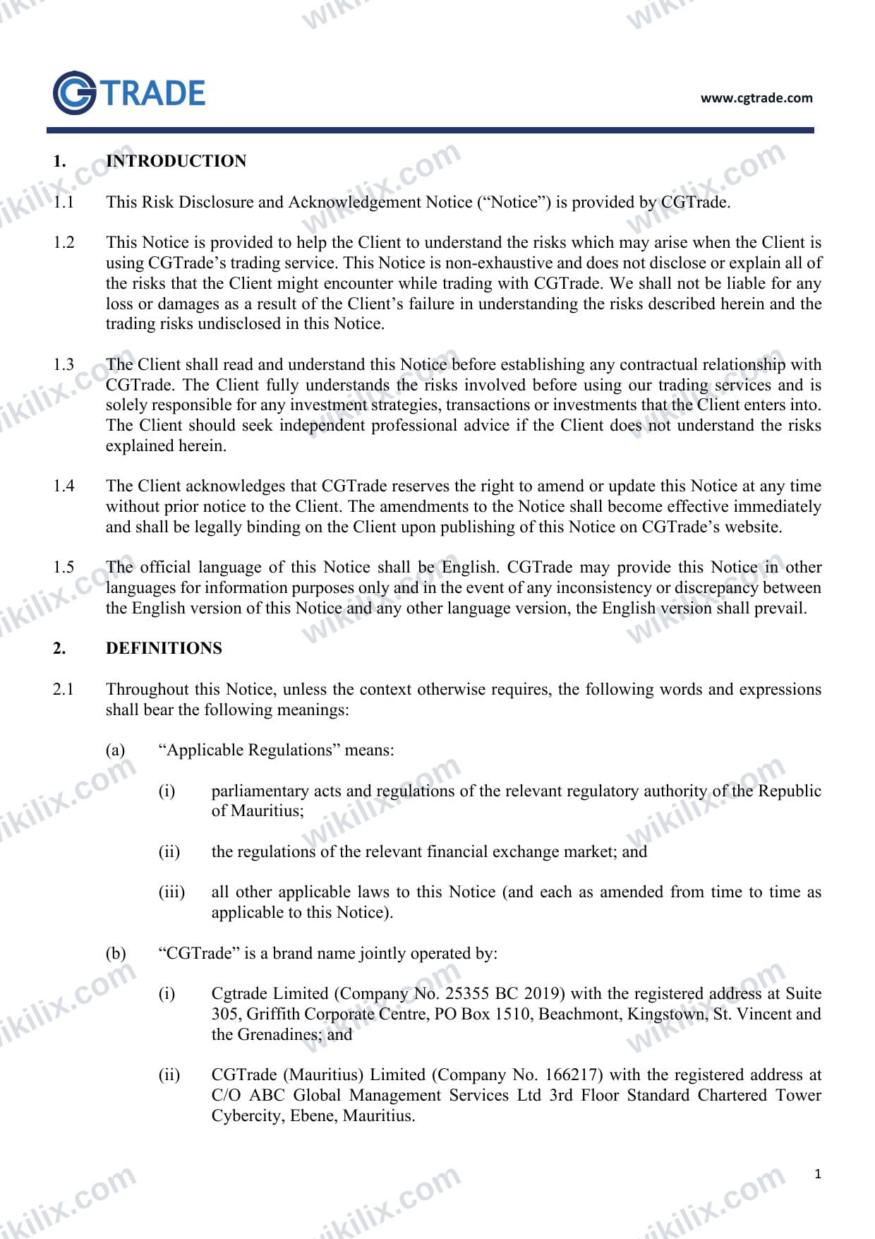 Our full page screenshot of the page this quotation was taken from, on CG FINTECH's site cgtrademu.com, taken on Sep 9, 2026. The quoted words are not marked in the image.