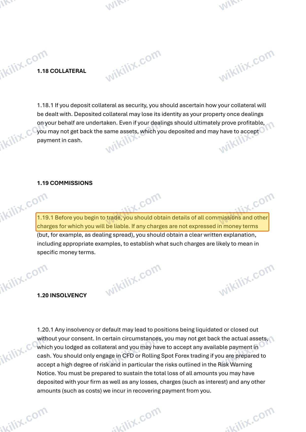 Our full page screenshot of the page this clause sits on, on Ubuntu Markets's site ubuntumarkets.com, taken on Aug 25, 2026. The quoted words are marked in the image.