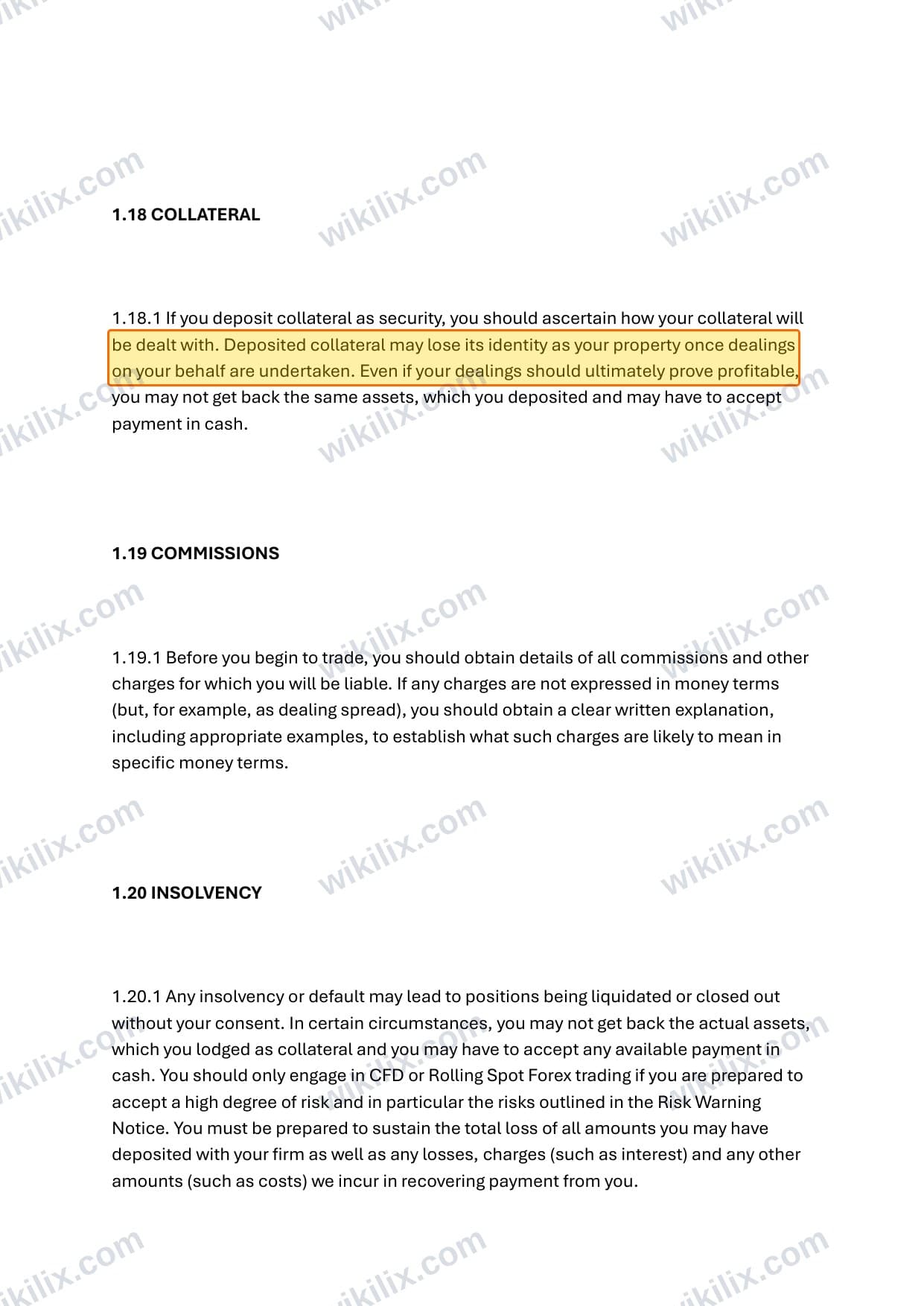 Our full page screenshot of the page this clause sits on, on Ubuntu Markets's site ubuntumarkets.com, taken on Aug 25, 2026. The quoted words are marked in the image.