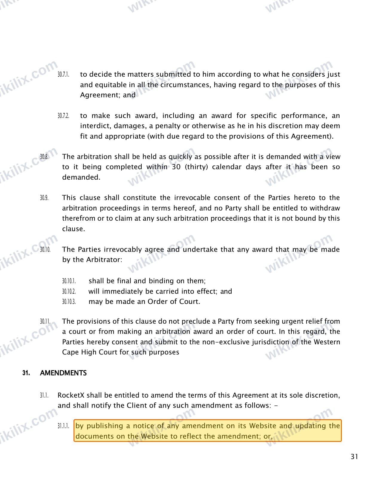 Our full page screenshot of the page this clause sits on, on trade245's site trade245.com, taken on Aug 27, 2026. The quoted words are marked in the image.