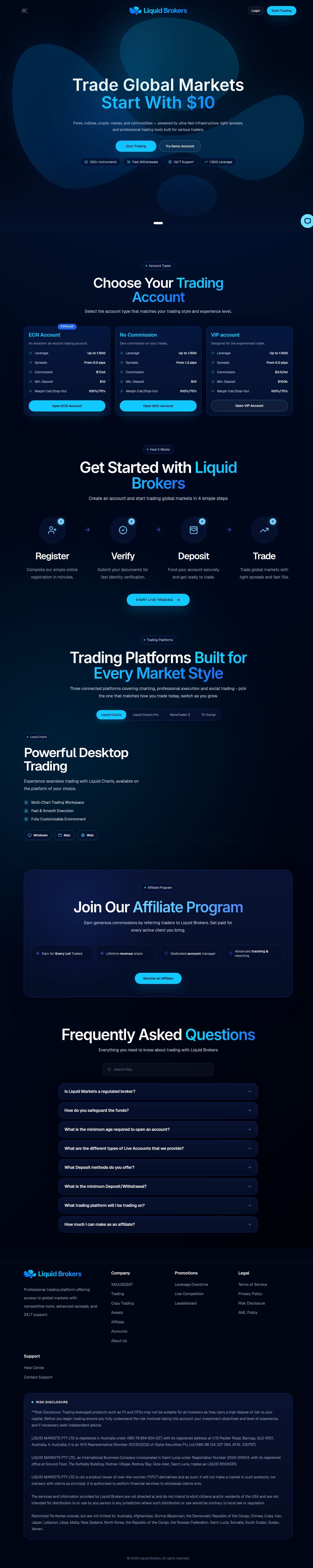 Homepage of liquidbrokers.com as we captured it