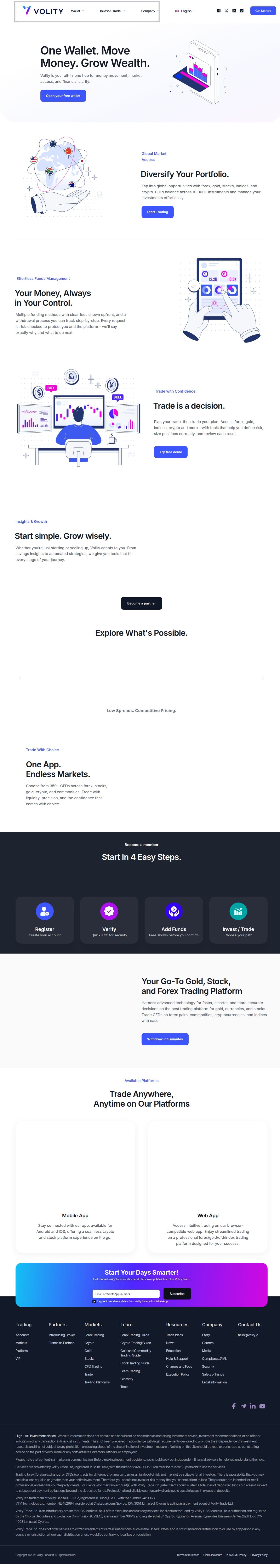 Homepage of volity.io as we captured it