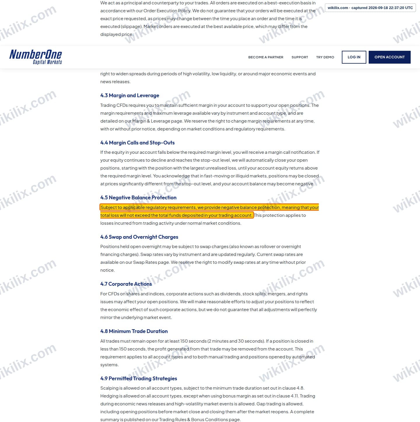 Our full page screenshot of the page this clause sits on, on N1CM's site n1cm.com, taken on Sep 18, 2026. The quoted words are marked in the image.