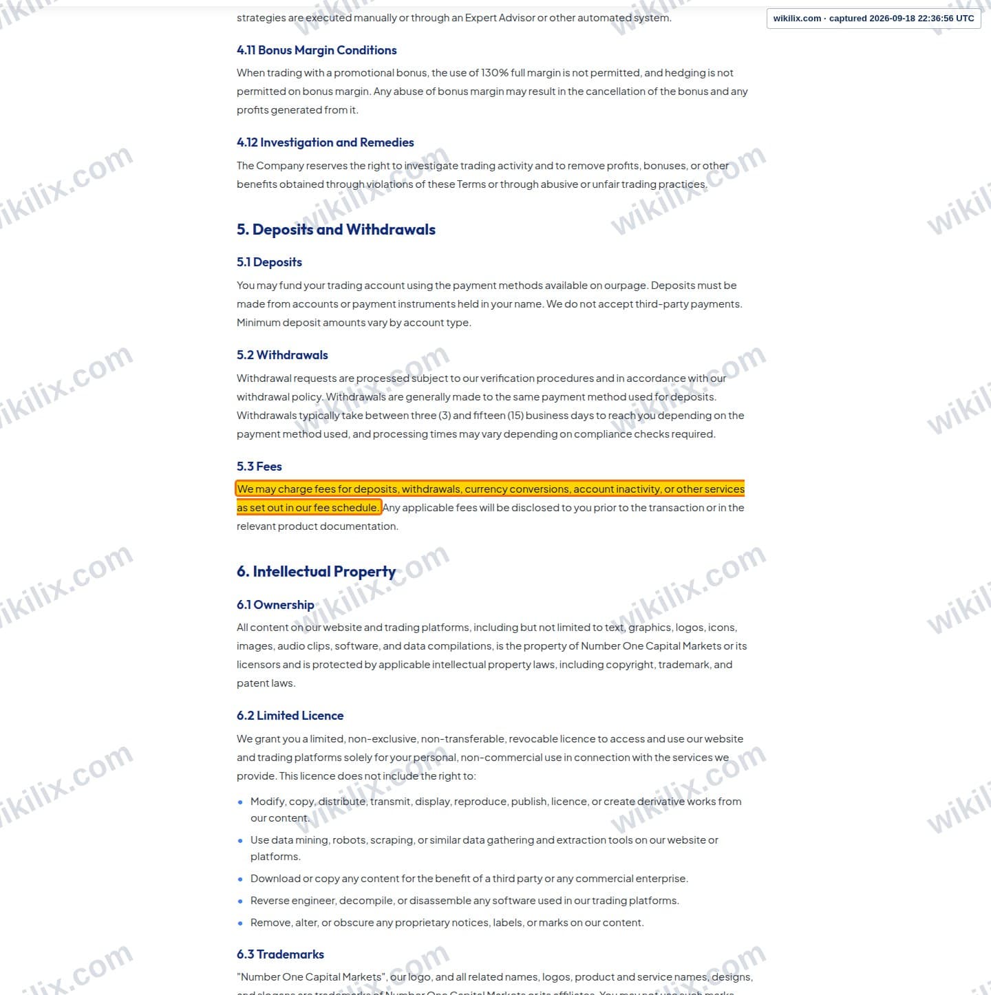 Our full page screenshot of the page this clause sits on, on N1CM's site n1cm.com, taken on Sep 18, 2026. The quoted words are marked in the image.