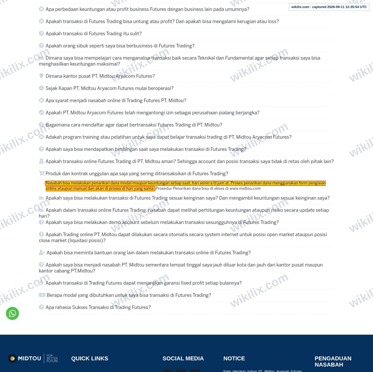 Our full page screenshot of the page that makes this promise, on MIDTOU's site midtou.com, taken on Sep 11, 2026. The quoted words are marked in the image.