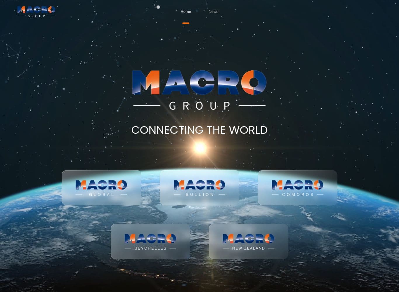 Homepage of macrogm.com as we captured it