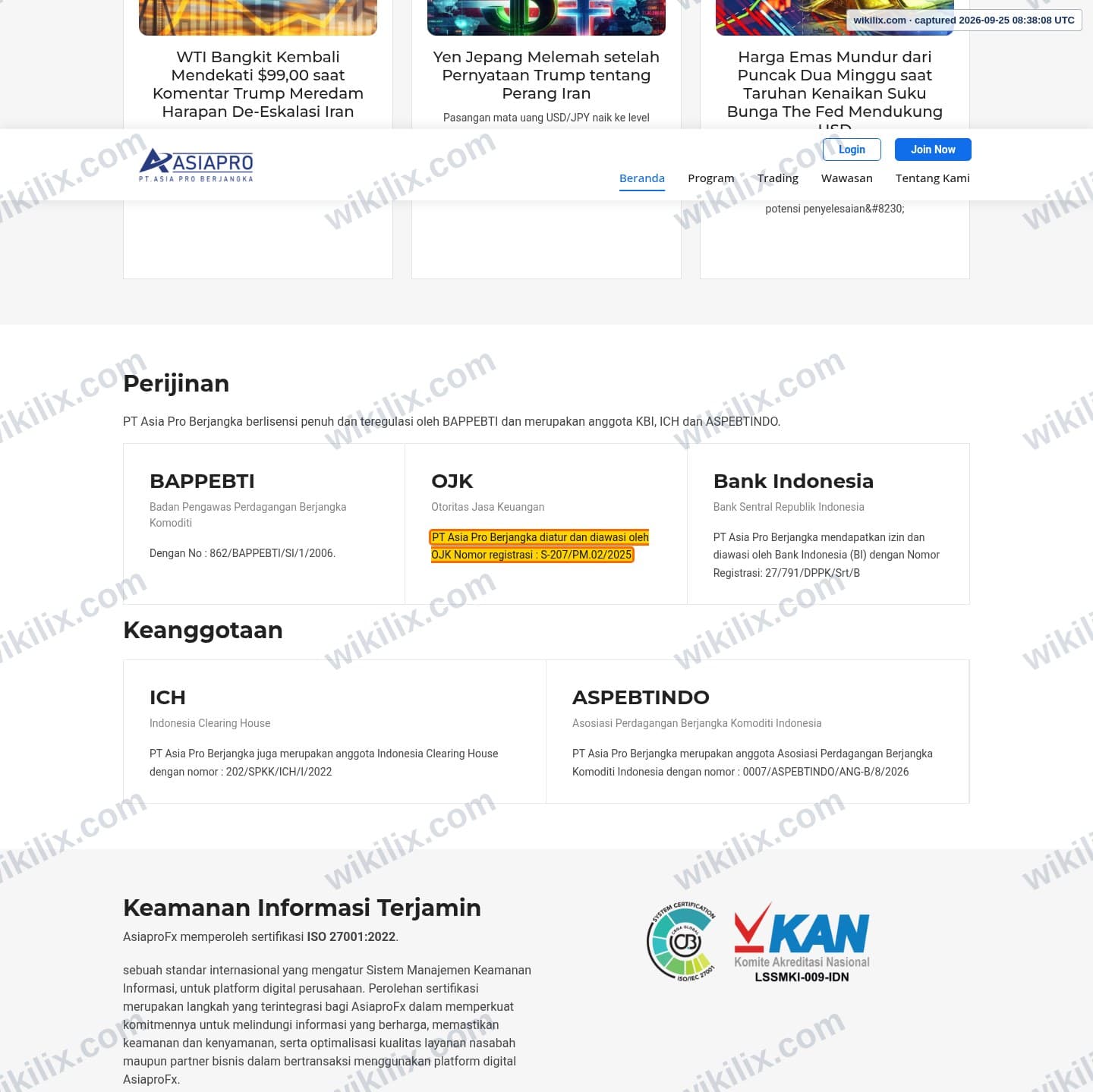 Our full page screenshot of the page that makes this promise, on Asiapro's site asiaprofx.com, taken on Sep 25, 2026. The quoted words are marked in the image.