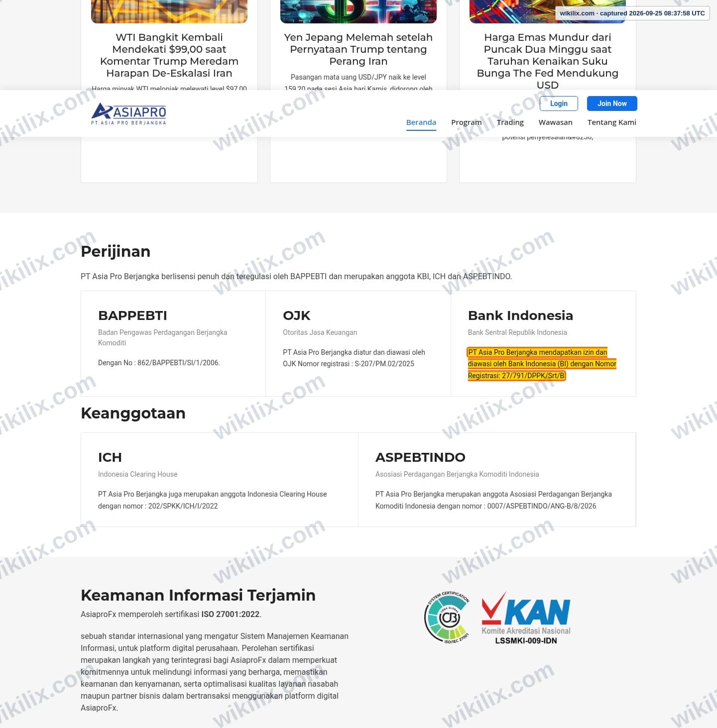 Our full page screenshot of the page that makes this promise, on Asiapro's site asiaprofx.com, taken on Sep 25, 2026. The quoted words are marked in the image.