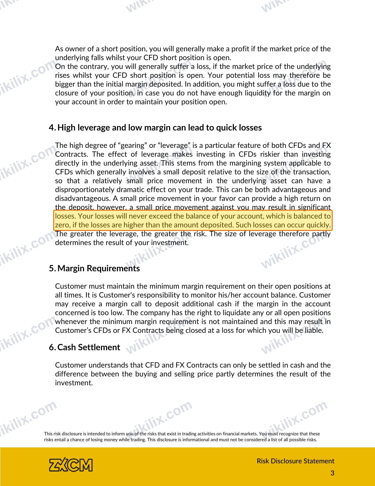 Our full page screenshot of the page that makes this promise, on ZXCM's site zxcm.com, taken on Sep 12, 2026. The quoted words are marked in the image.