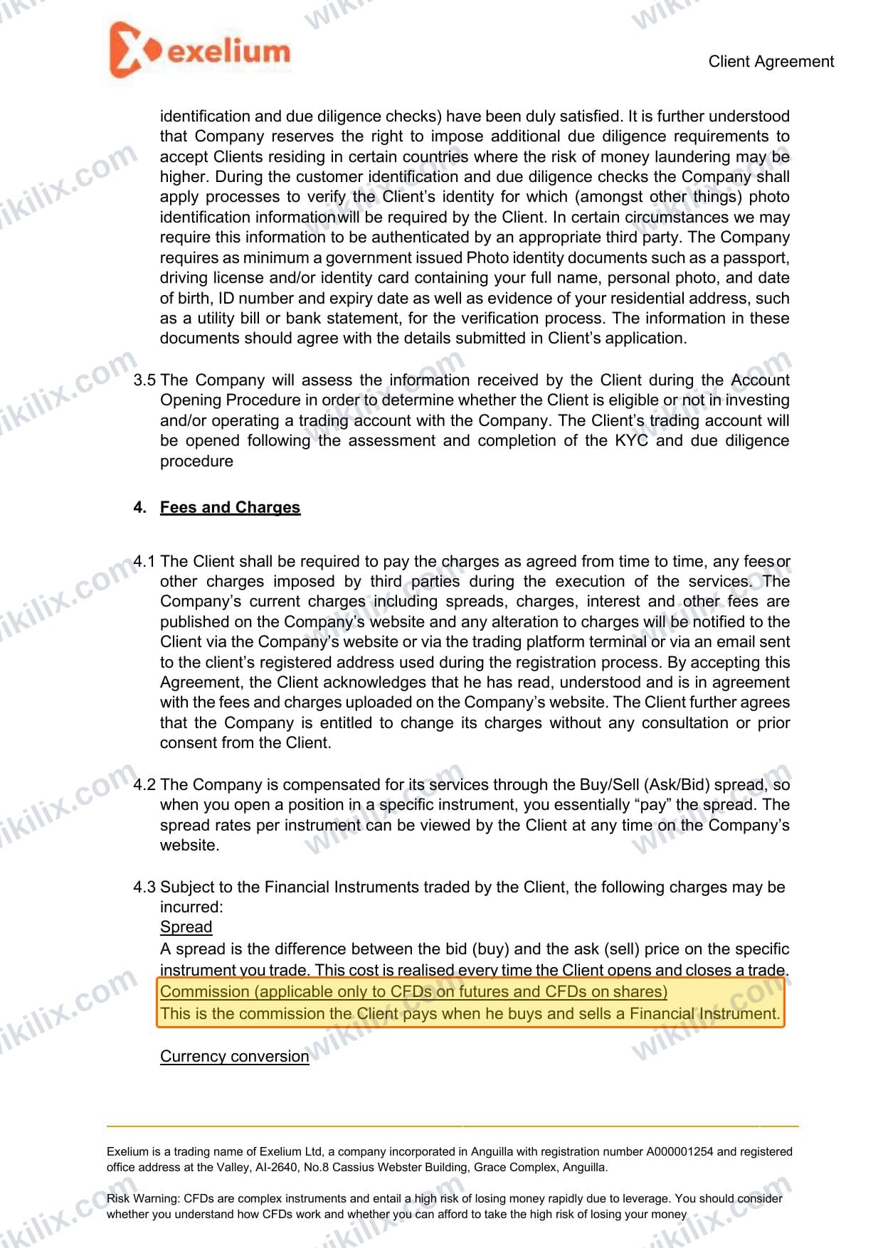 Our full page screenshot of the page this clause sits on, on Exelium's site exelium.com, taken on Sep 24, 2026. The quoted words are marked in the image.