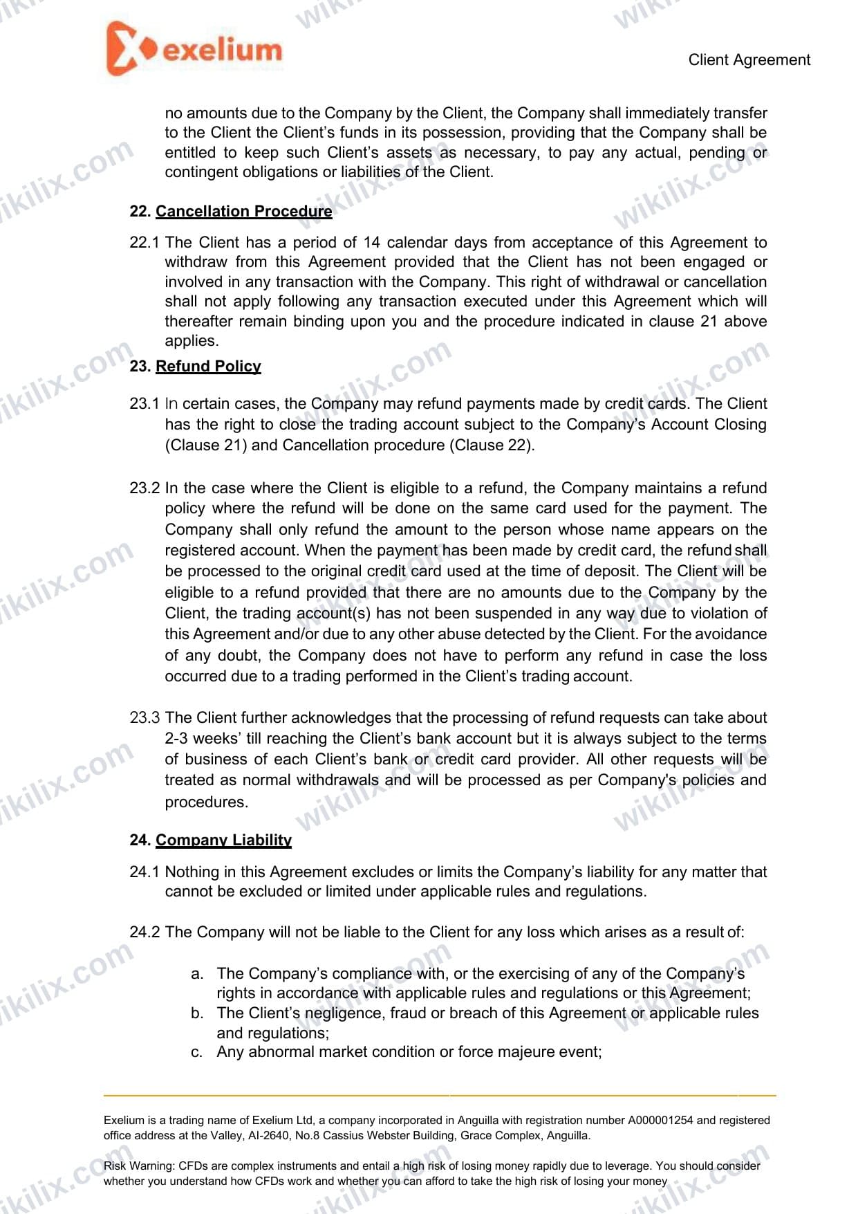 Our full page screenshot of the page this quotation was taken from, on Exelium's site exelium.com, taken on Sep 24, 2026. The quoted words are not marked in the image.