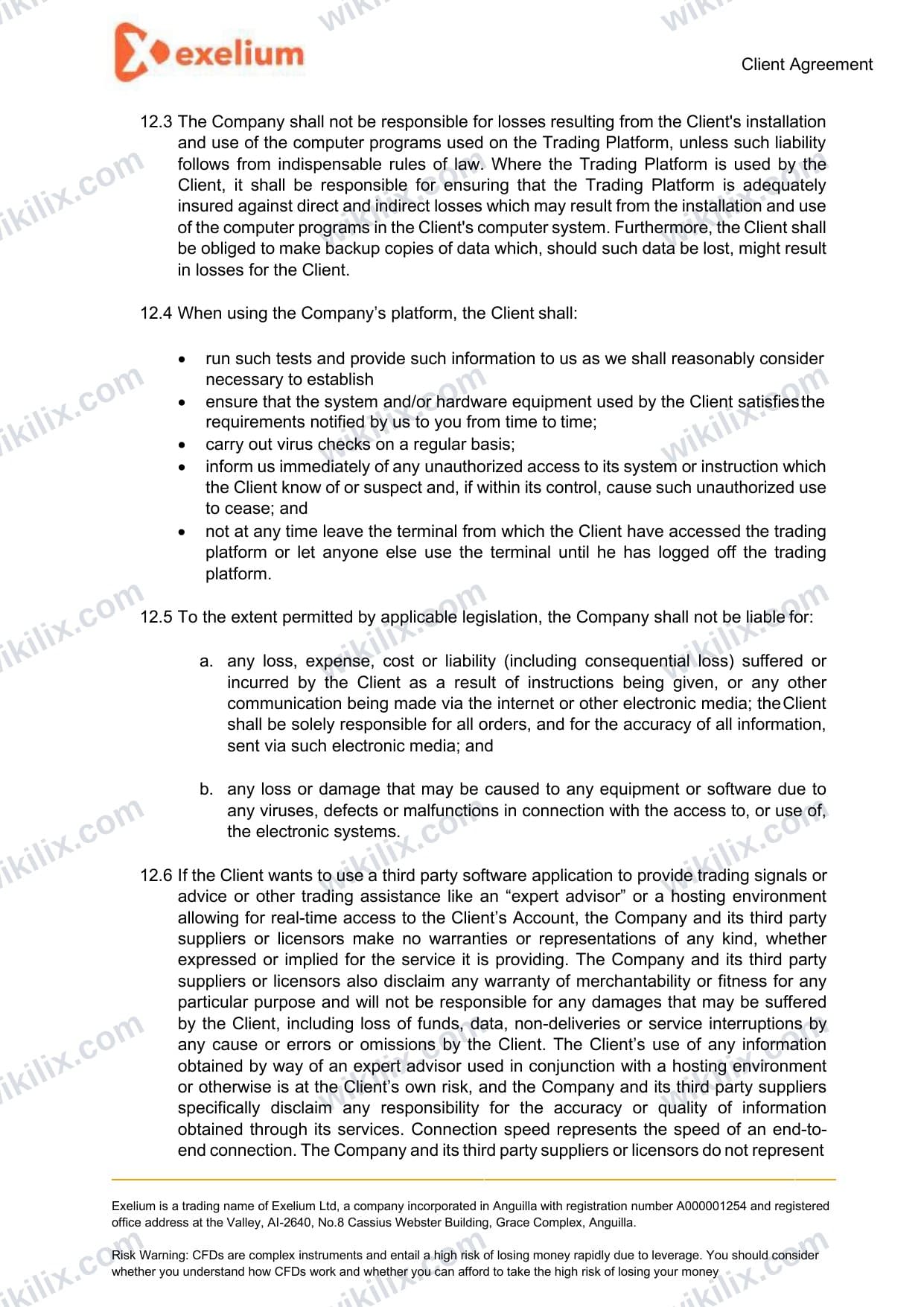 Our full page screenshot of the page this quotation was taken from, on Exelium's site exelium.com, taken on Sep 24, 2026. The quoted words are not marked in the image.