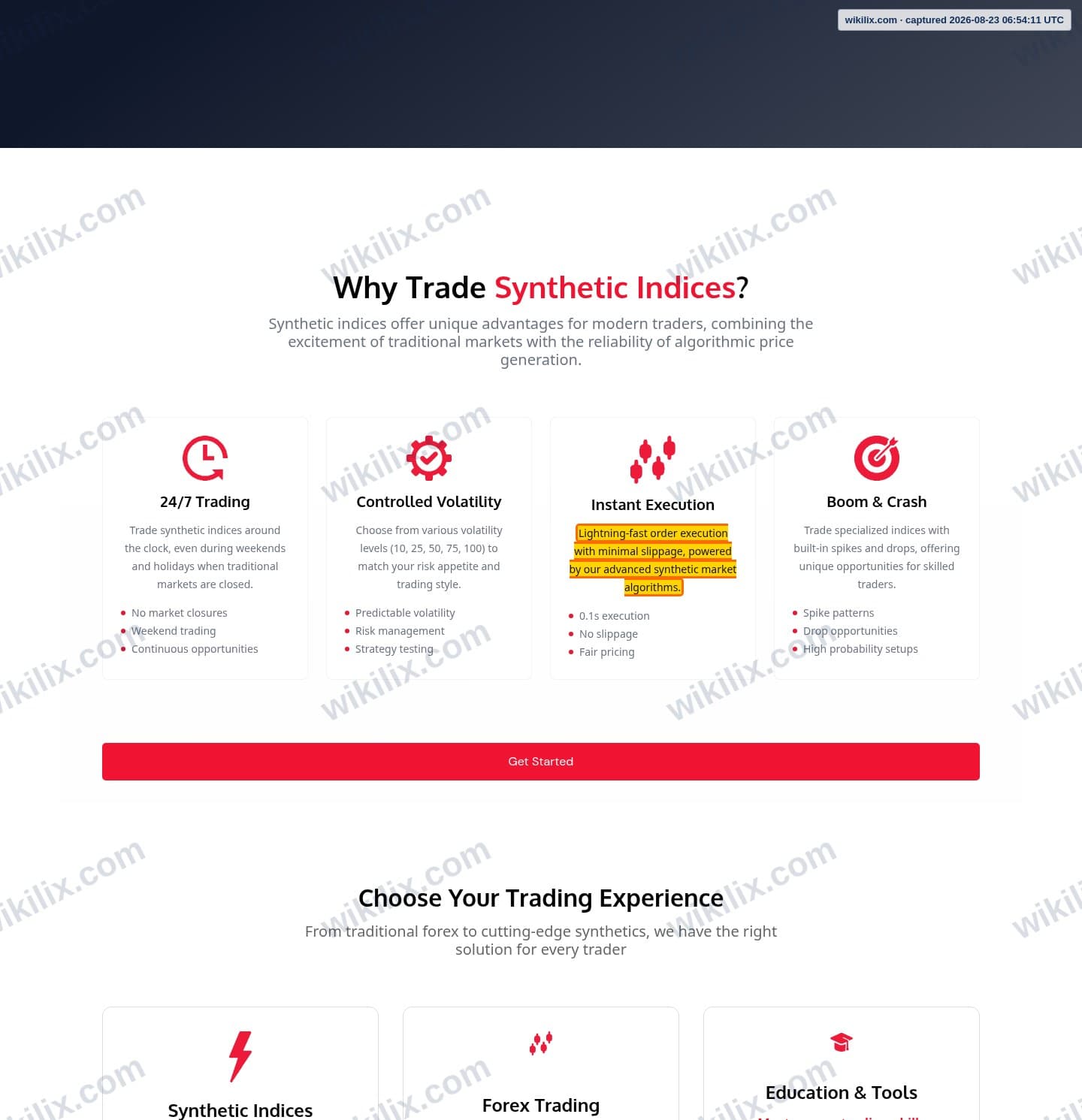 Our full page screenshot of the page that makes this promise, on JP Markets's site jpmarkets.co.za, taken on Aug 23, 2026. The quoted words are marked in the image.