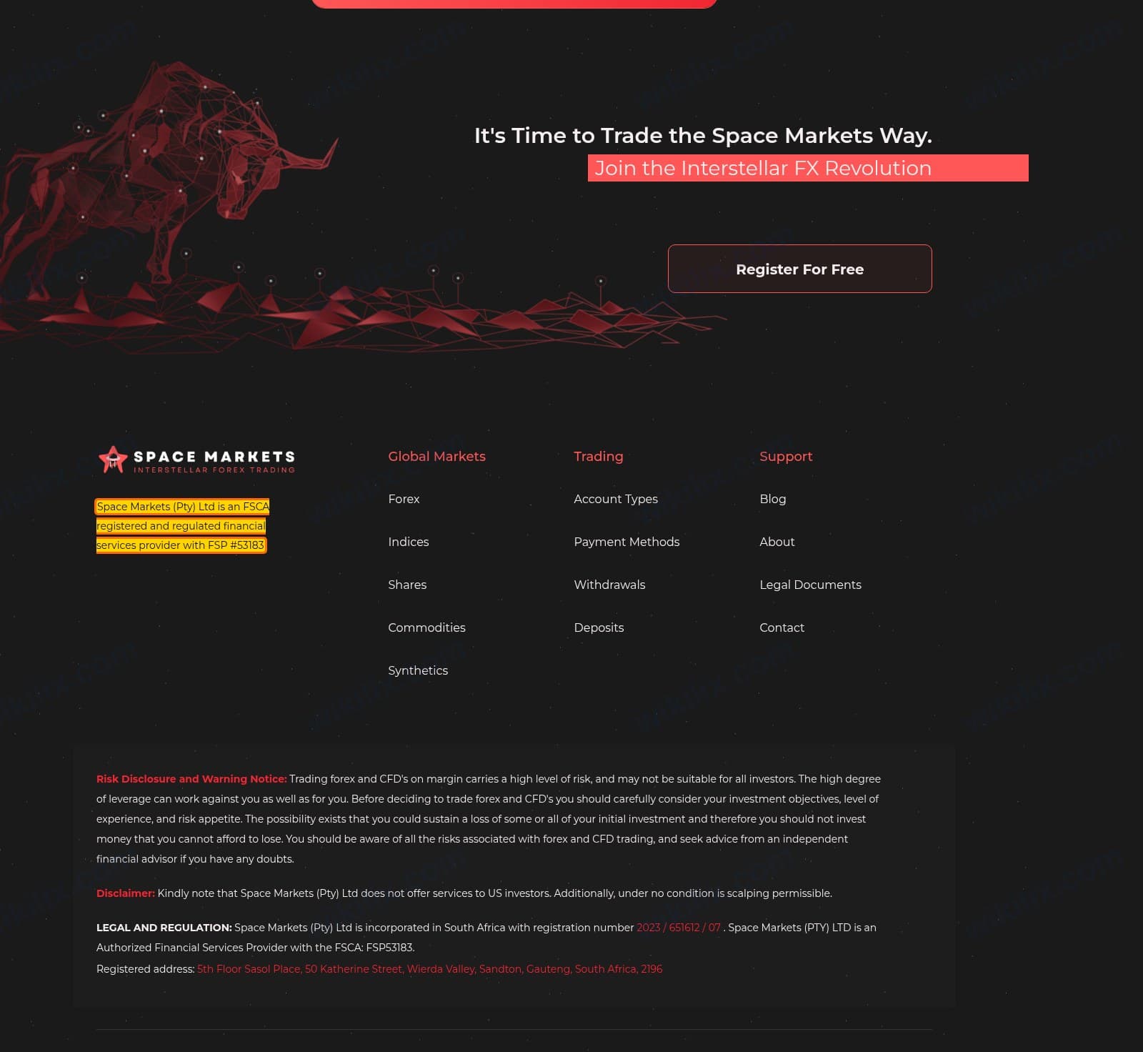 Our full page screenshot of the page that makes this promise, on SpaceMarket's site spacemarkets.io, taken on Aug 23, 2026. The quoted words are marked in the image.