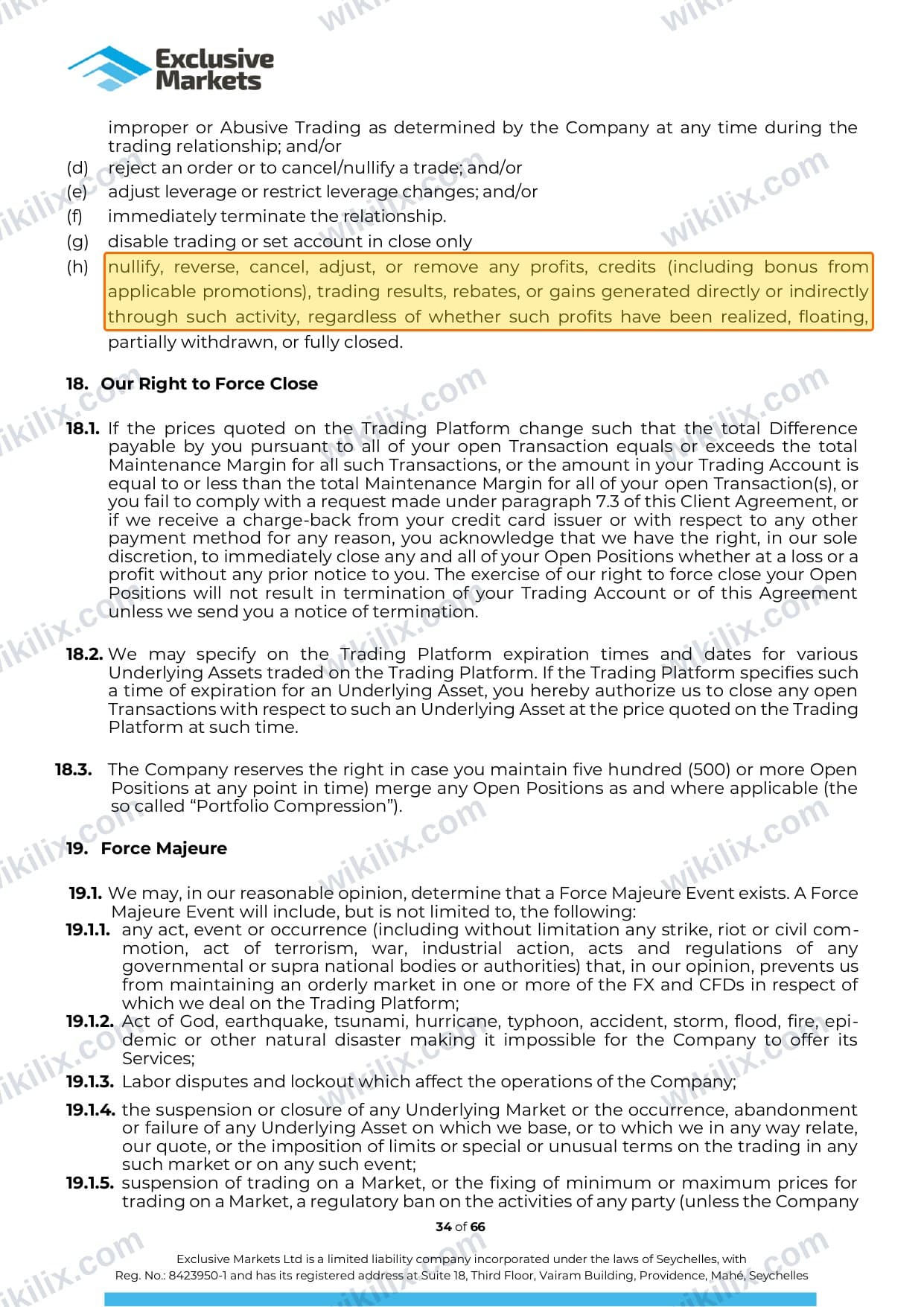 Our full page screenshot of the page this clause sits on, on Exclusive Markets's site payload-exclusivemarkets-content-prod-exclusivemarkets.s3.eu-west-2.amazonaws.com, taken on Sep 15, 2026. The quoted words are marked in the image.