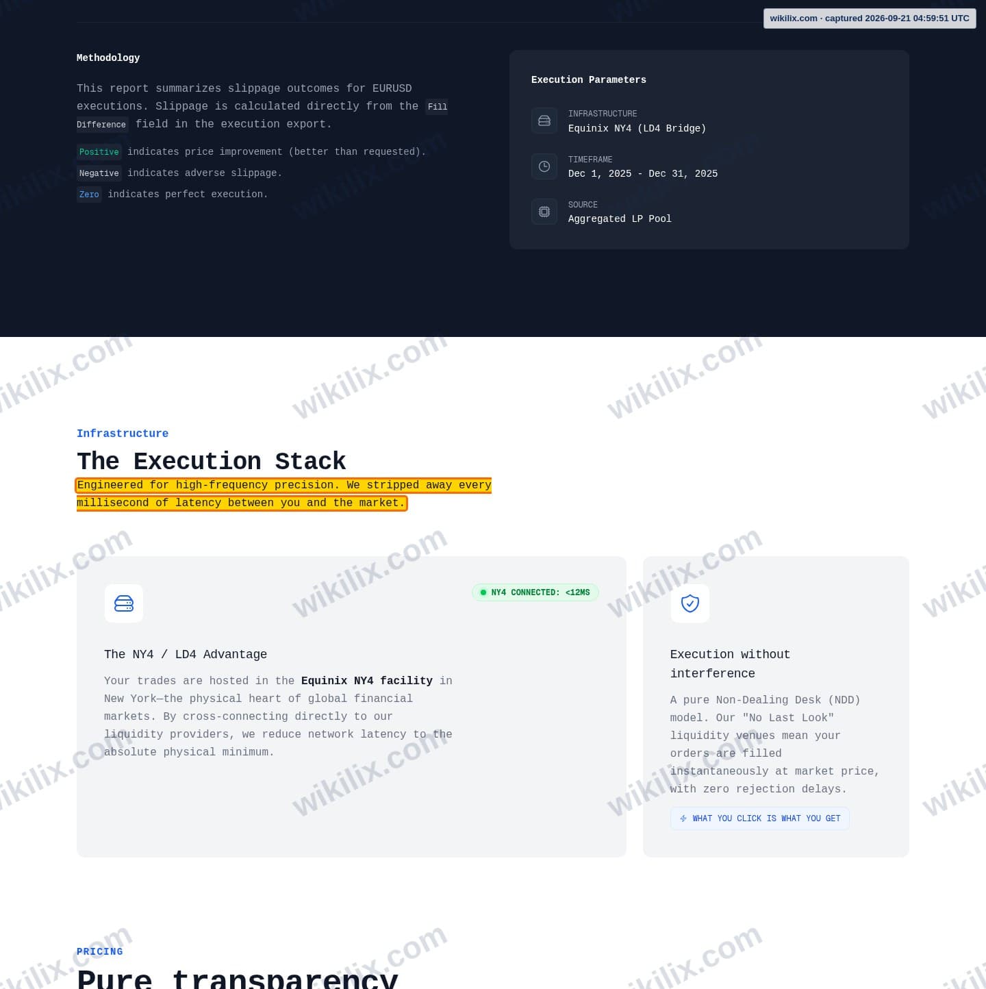 Our full page screenshot of the page that makes this promise, on Scandinavian Capital Markets's site scandinavianmarkets.com, taken on Sep 21, 2026. The quoted words are marked in the image.
