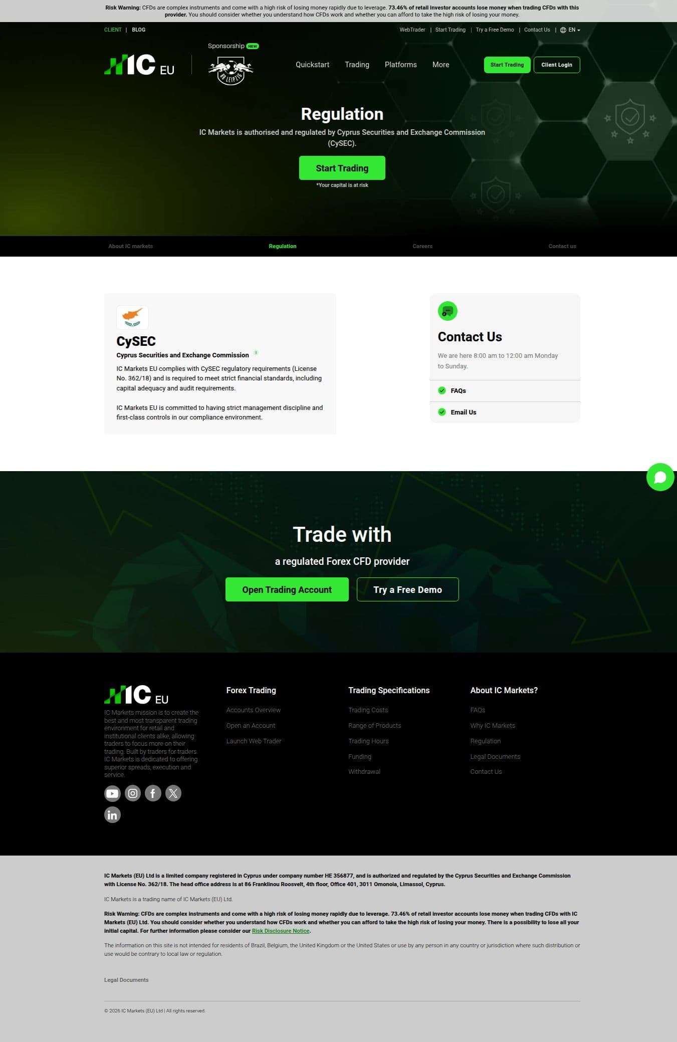 Homepage of ic.com as we captured it