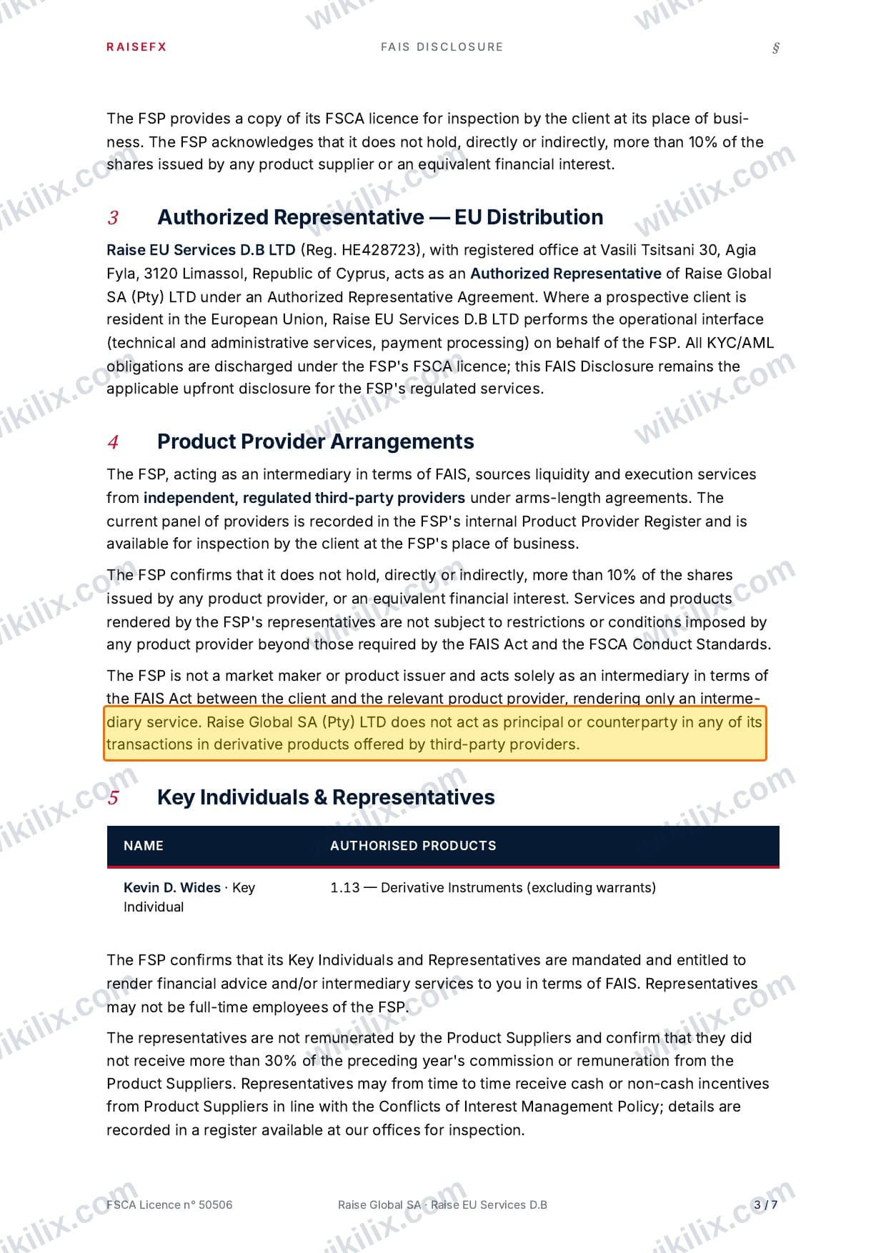 Our full page screenshot of the page that makes this promise, on RaiseFX's site raisefx.com, taken on Aug 24, 2026. The quoted words are marked in the image.