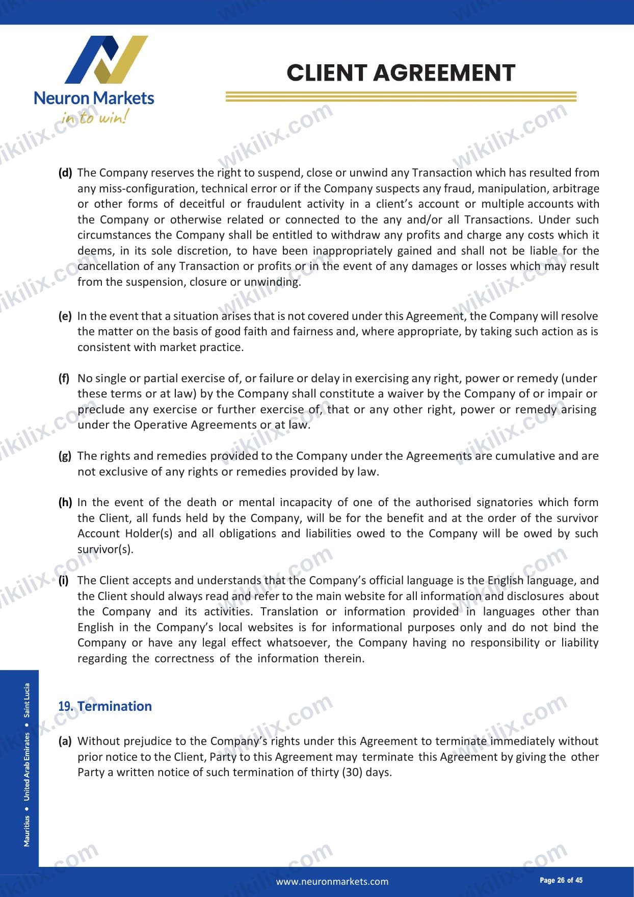 Our full page screenshot of the page this quotation was taken from, on Neuron Markets's site neuronmarkets.com, taken on Aug 28, 2026. The quoted words are not marked in the image.