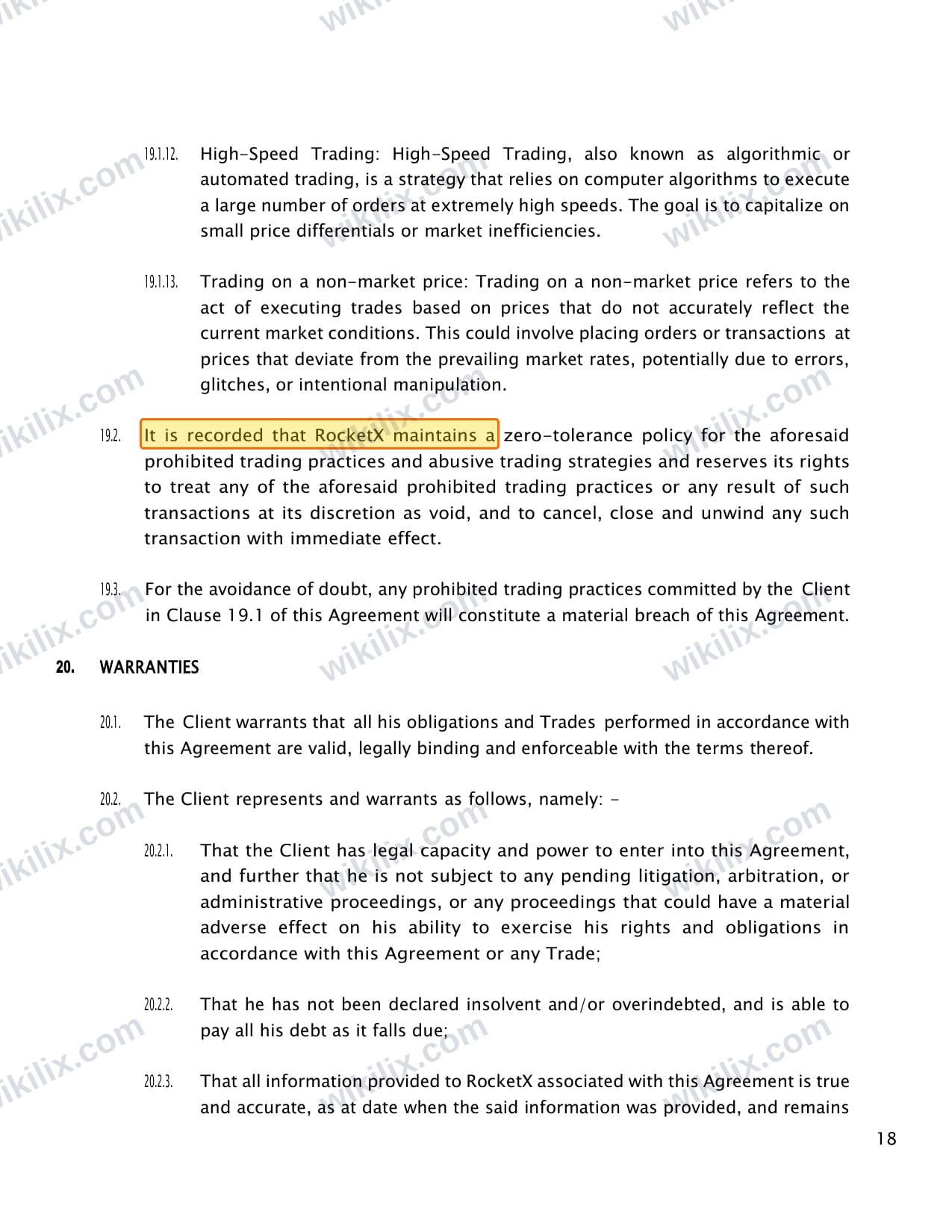 Our full page screenshot of the page this clause sits on, on FBK MARKETS's site cdn.prod.website-files.com, taken on Aug 26, 2026. The quoted words are marked in the image.