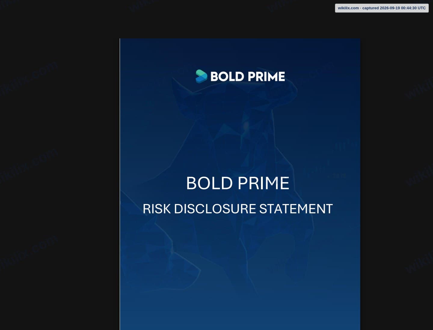 Our full page screenshot of the page this quotation was taken from, on Bold Prime's site drive.google.com, taken on Sep 19, 2026. The quoted words are not marked in the image.