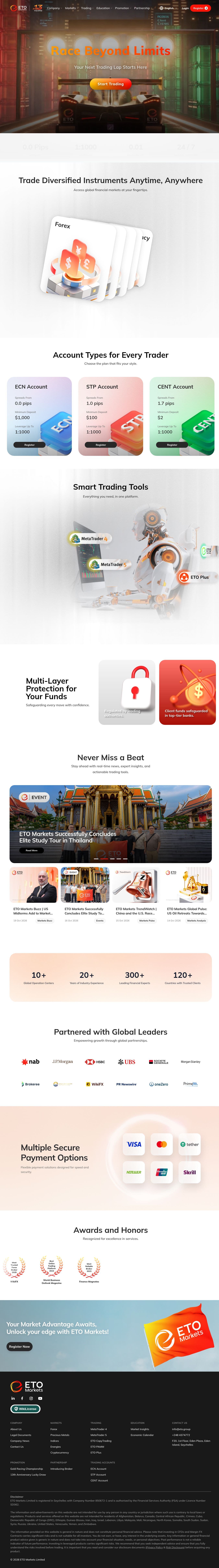Homepage of etomarkets.com as we captured it
