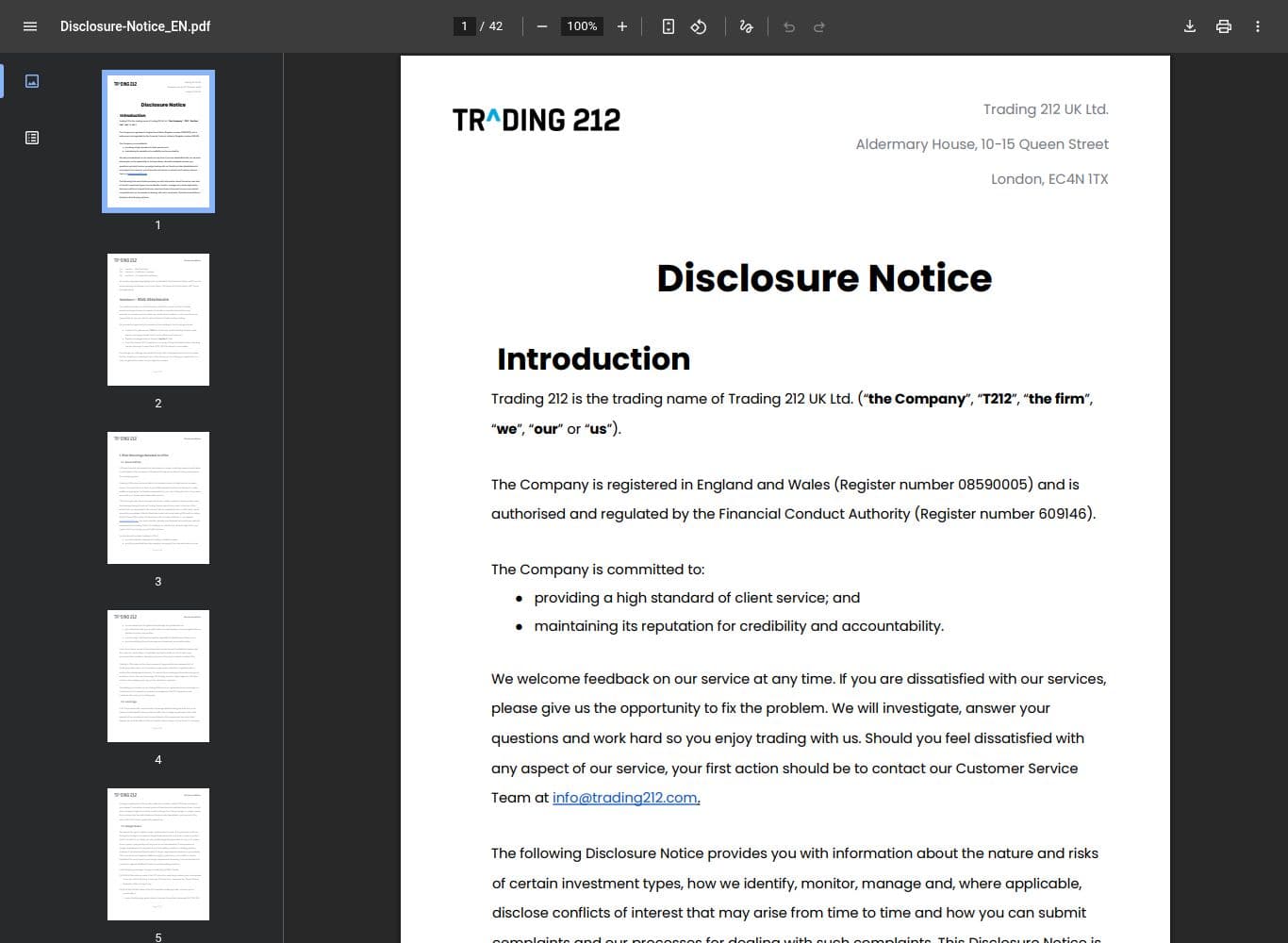 Homepage of trading212.com as we captured it