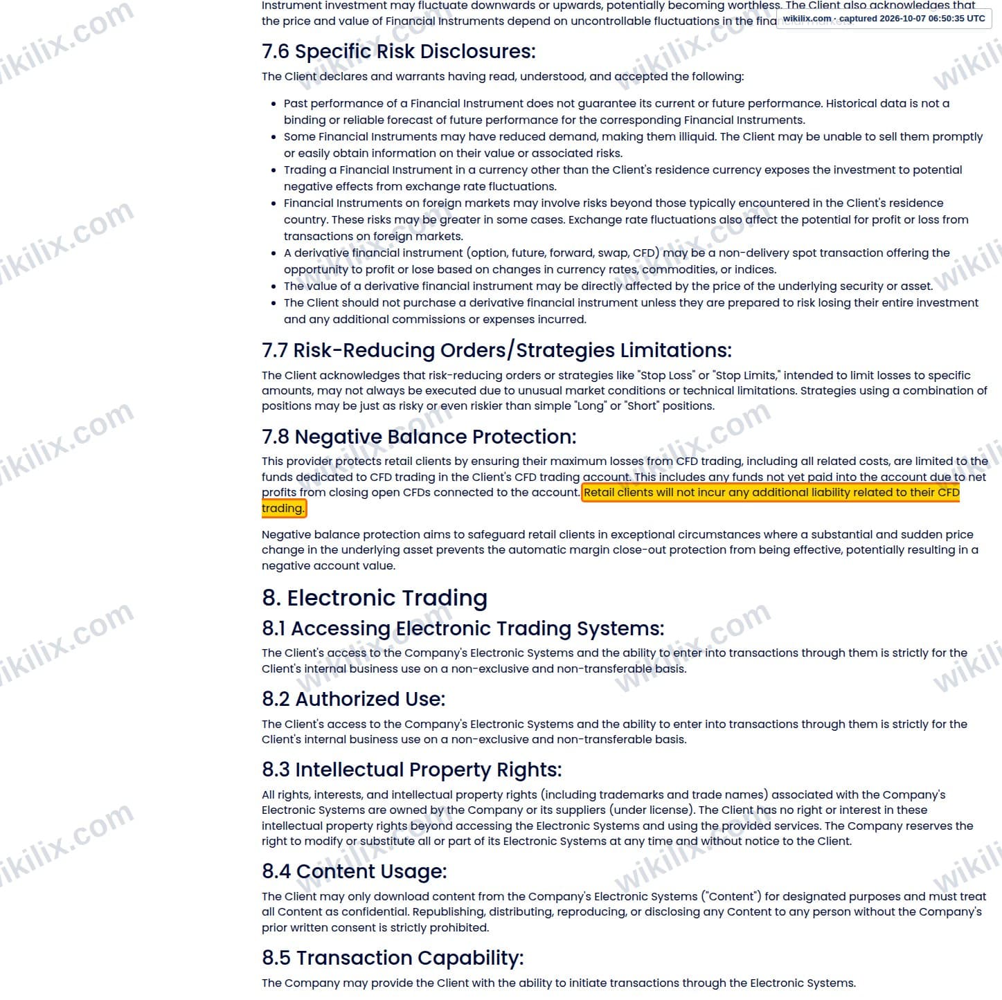 Our full page screenshot of the page that makes this promise, on score Capital Markets's site scorecm.com, taken on Oct 7, 2026. The quoted words are marked in the image.