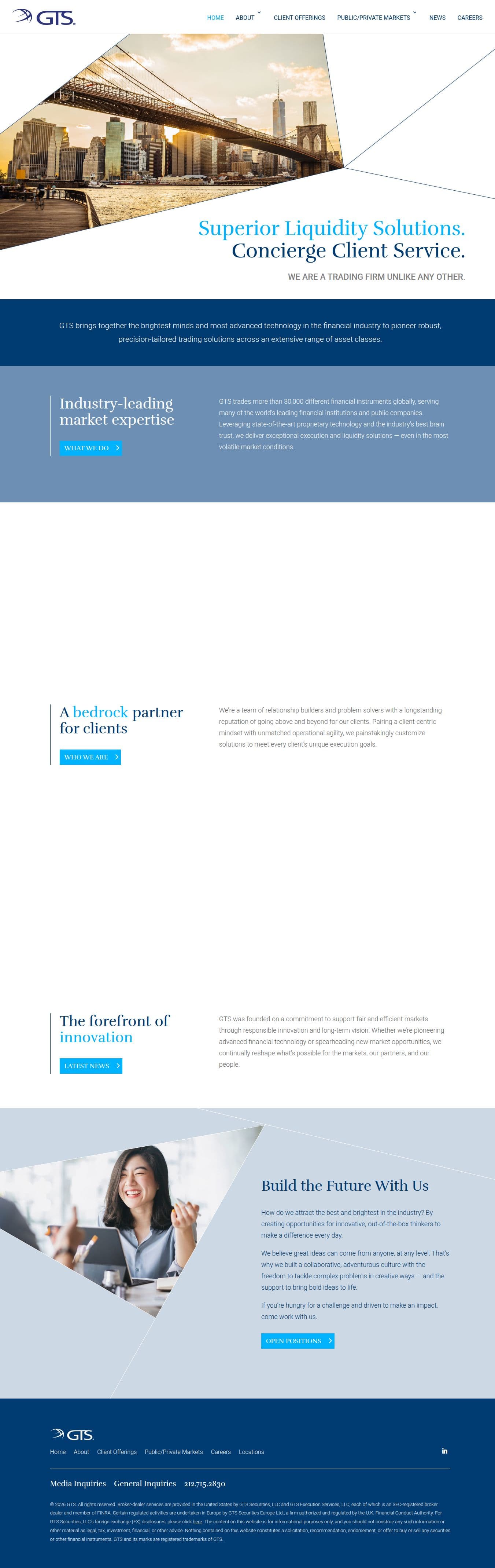 Homepage of gtsx.com as we captured it