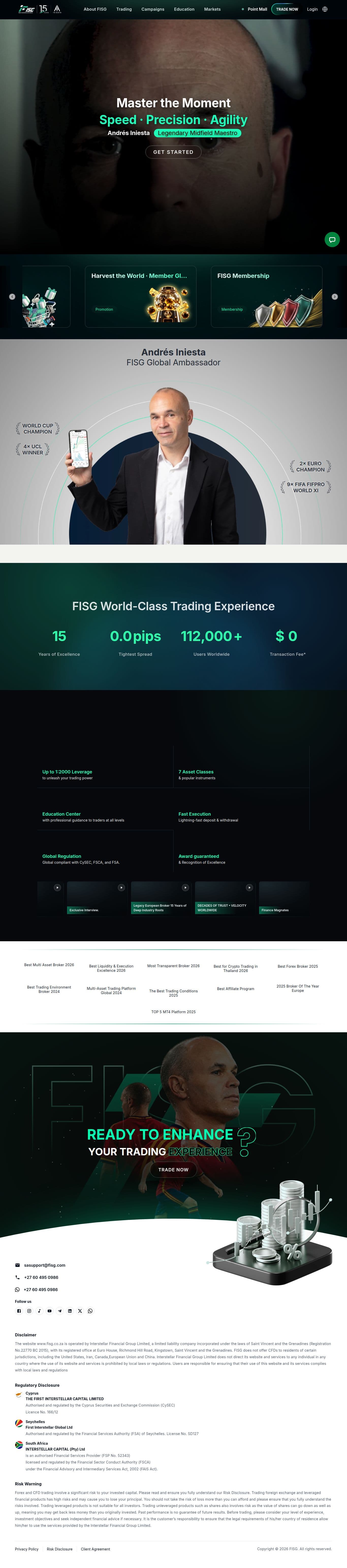 Homepage of fisg.com as we captured it