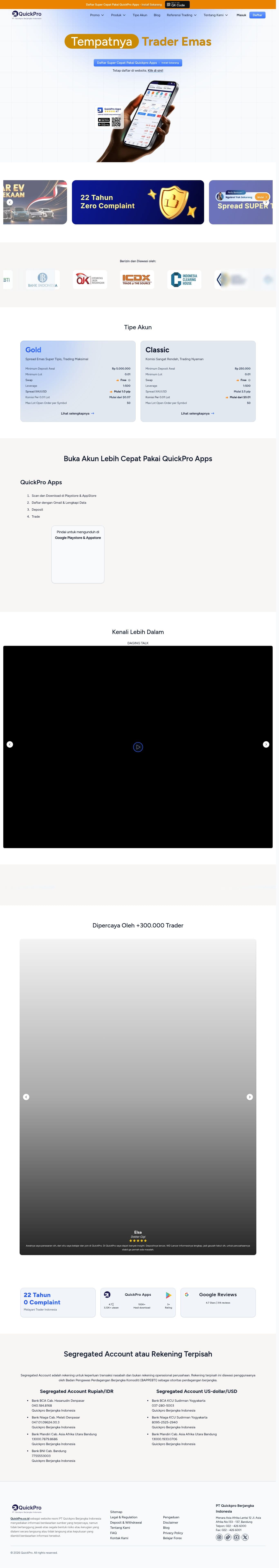 Homepage of quickpro.co.id as we captured it