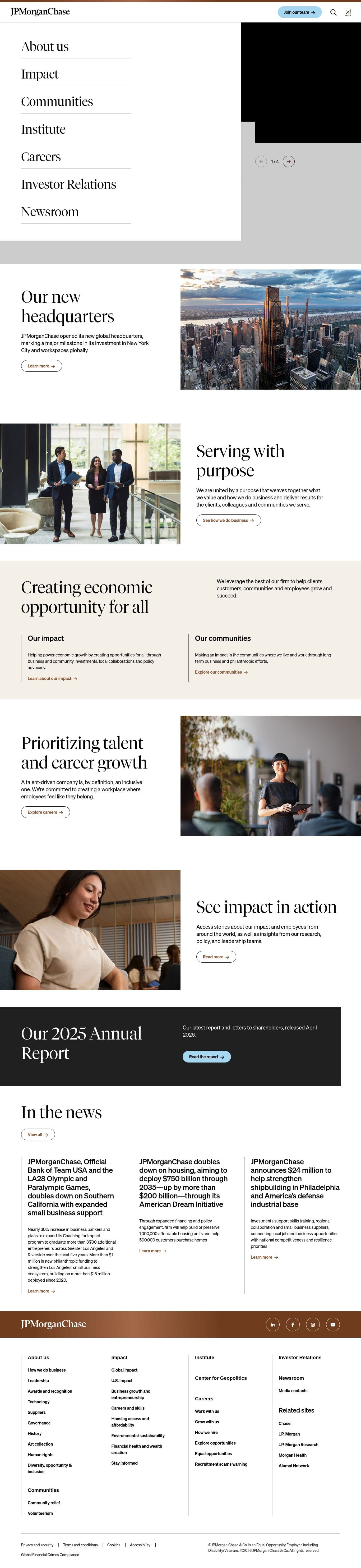 Homepage of jpmorganchase.com as we captured it