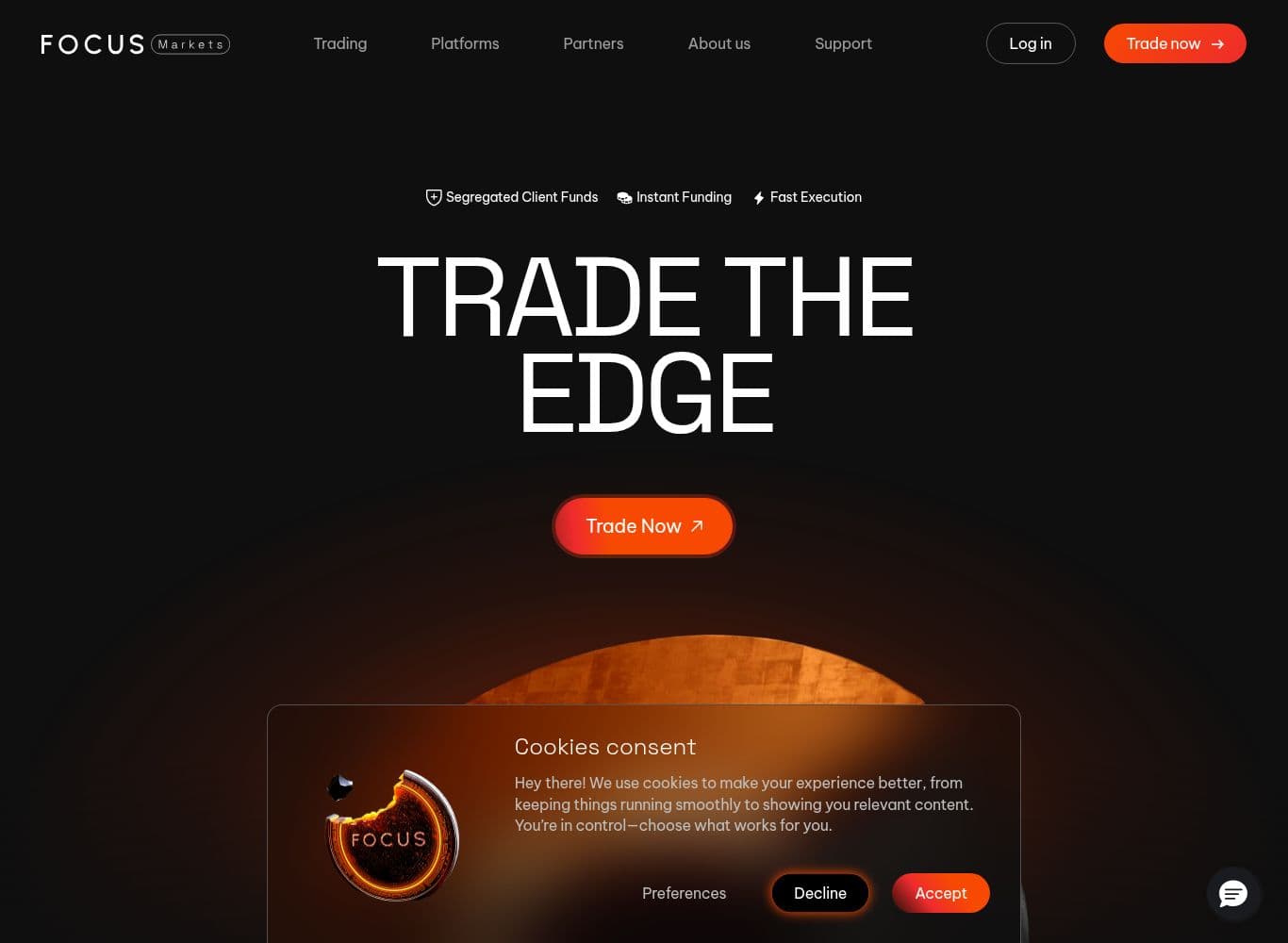 Homepage of focusmarkets.com as we captured it
