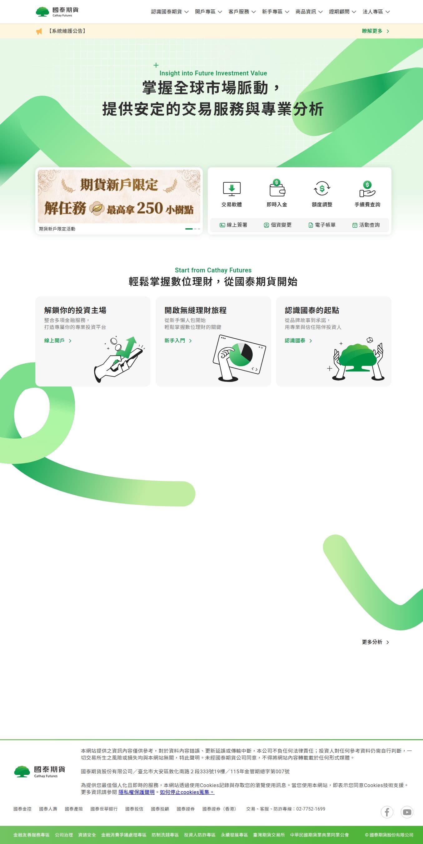 Homepage of cathayfut.com.tw as we captured it