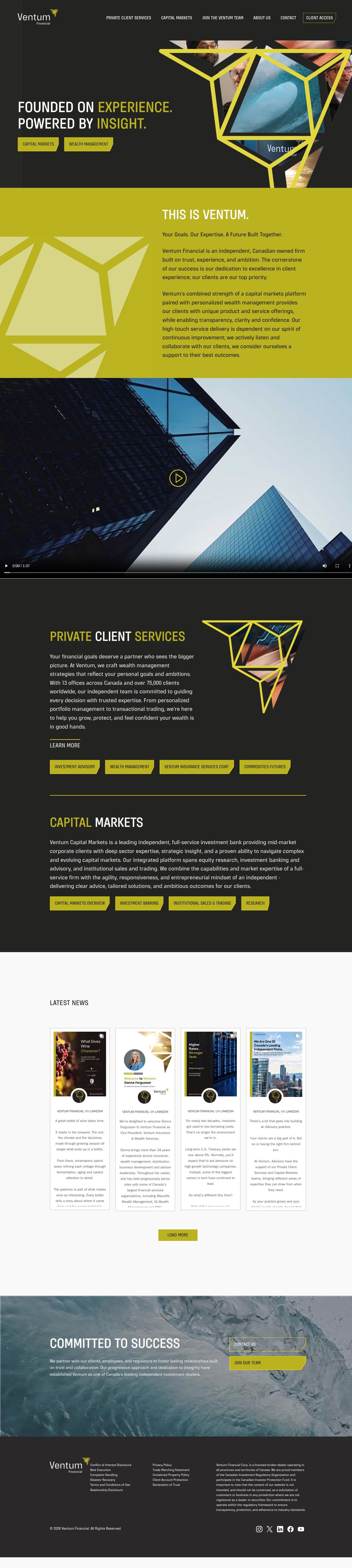 Homepage of ventumfinancial.com as we captured it