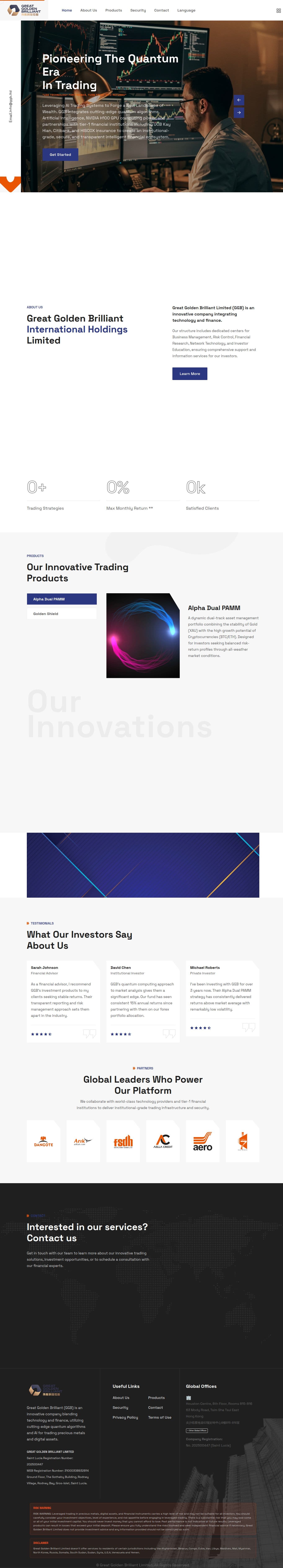 Homepage of ggb.ltd as we captured it