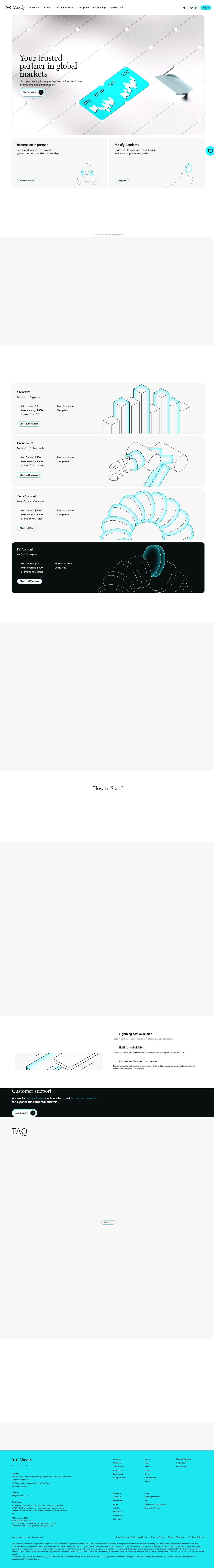 Homepage of maxifyfx.com as we captured it