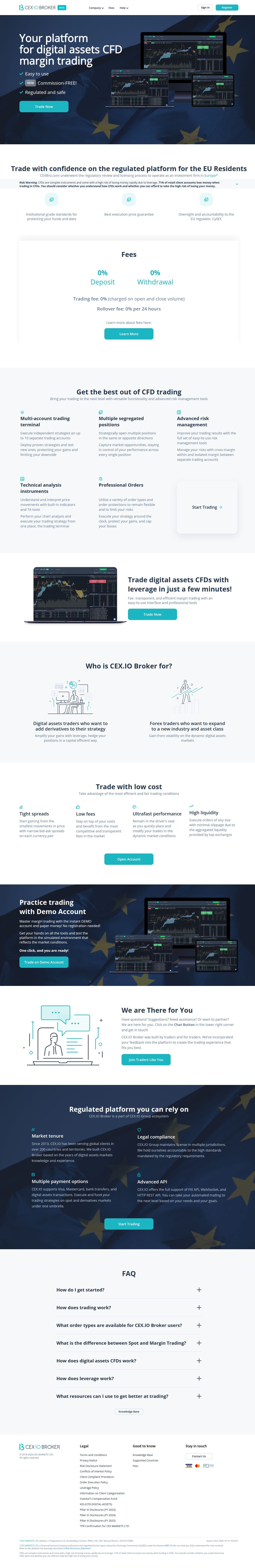 Homepage of cexbro.com as we captured it