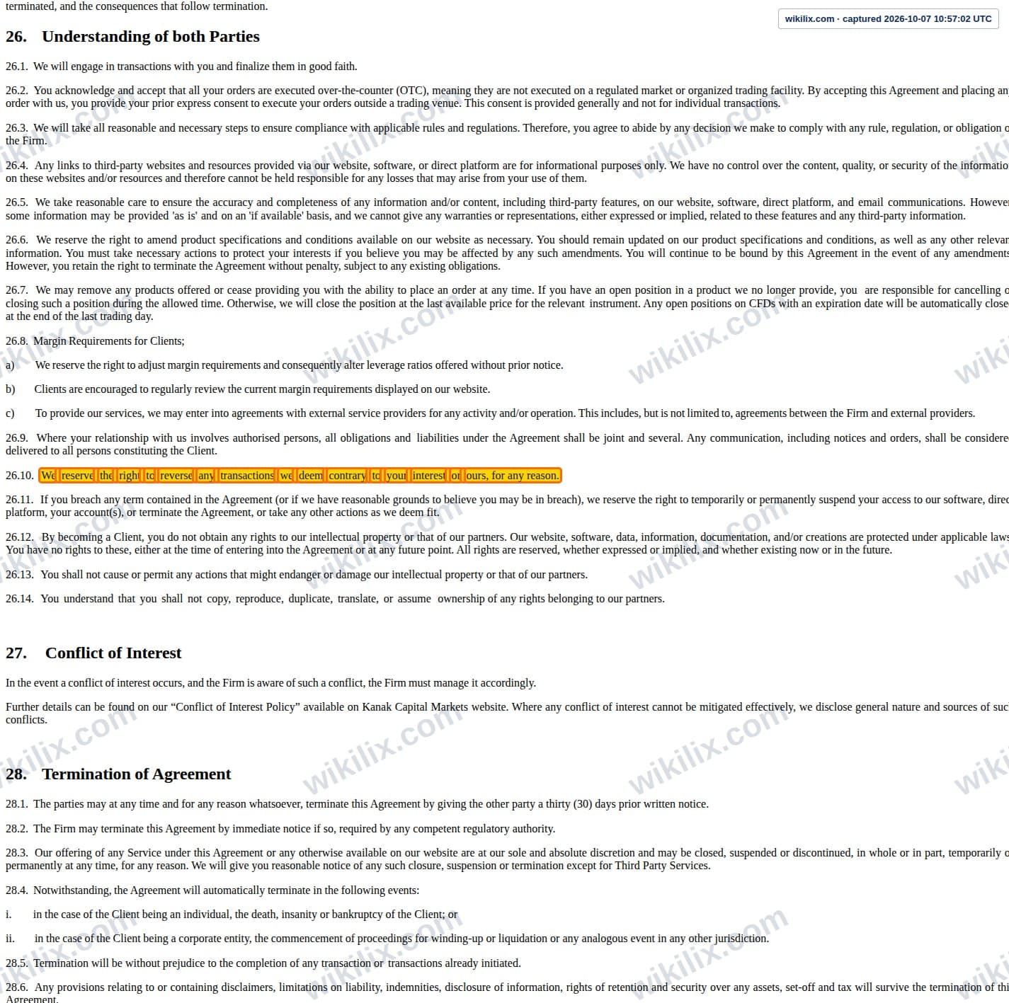 Our full page screenshot of the page this quotation was taken from, on Kanak Capital Markets's site portal.kanakcapitalmarkets.com, taken on Oct 7, 2026. The quoted words are not marked in the image.