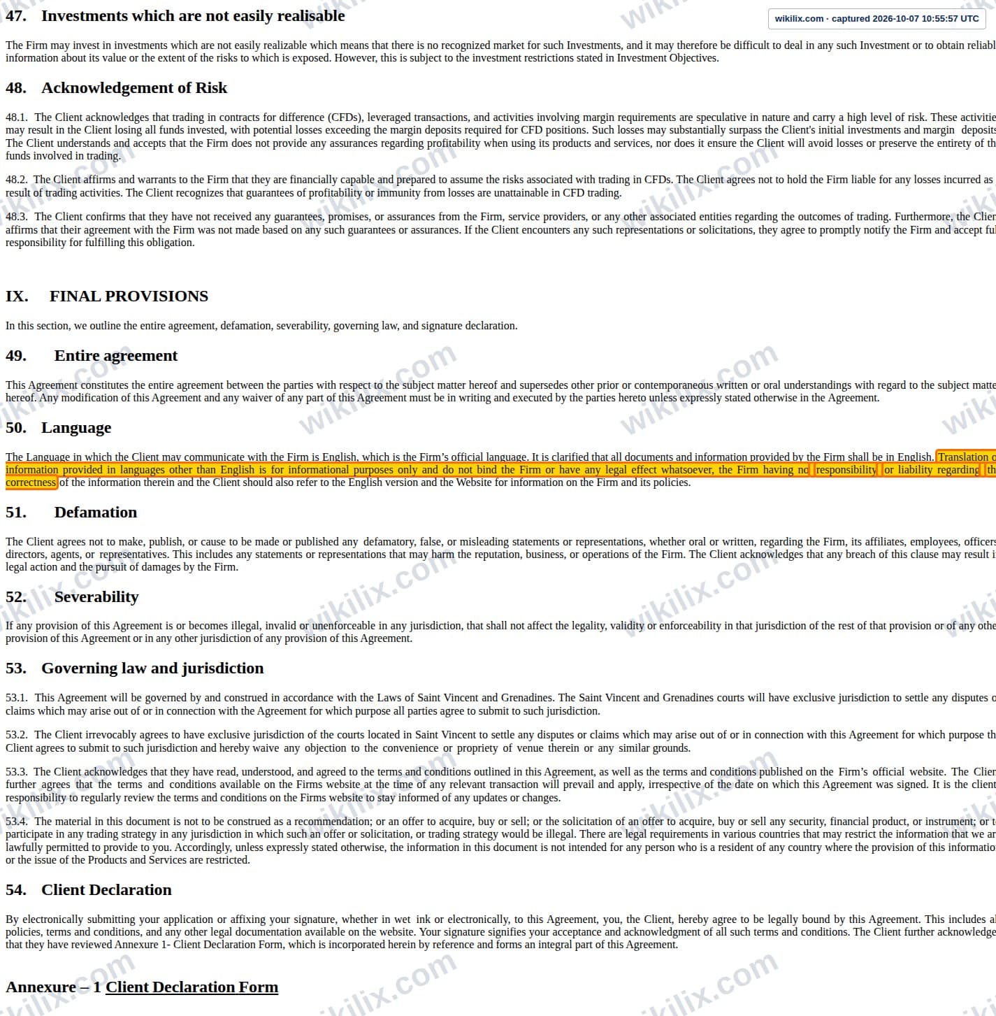 Our full page screenshot of the page this quotation was taken from, on Kanak Capital Markets's site portal.kanakcapitalmarkets.com, taken on Oct 7, 2026. The quoted words are not marked in the image.